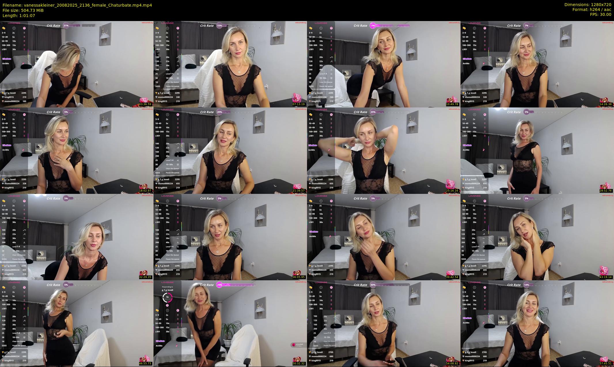 vanessakleiner — 62 minute Chaturbate female cam show recording, 720p, Aug 20, 2025