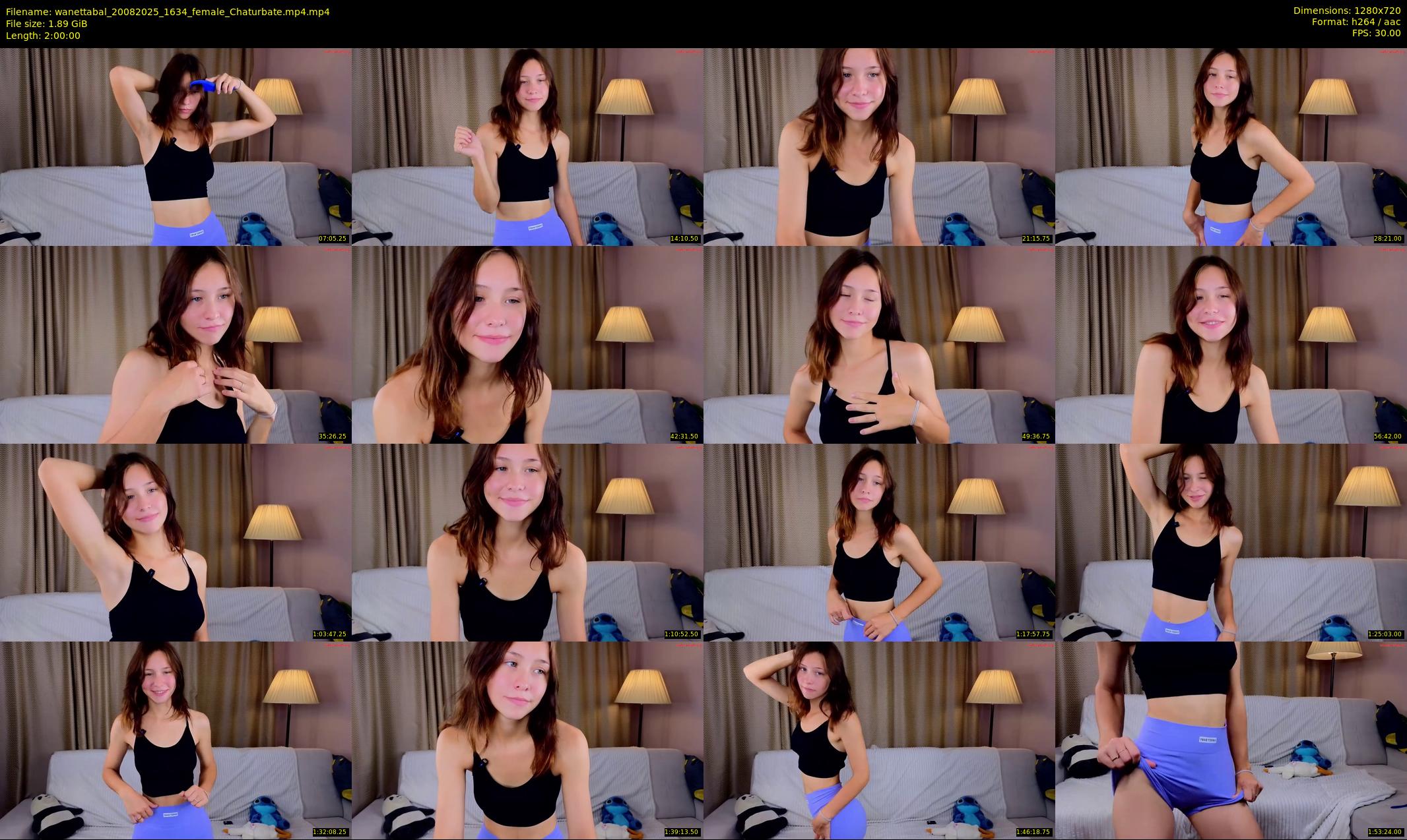 wanettabal — 120 minute Chaturbate female cam show recording, 720p, Aug 20, 2025