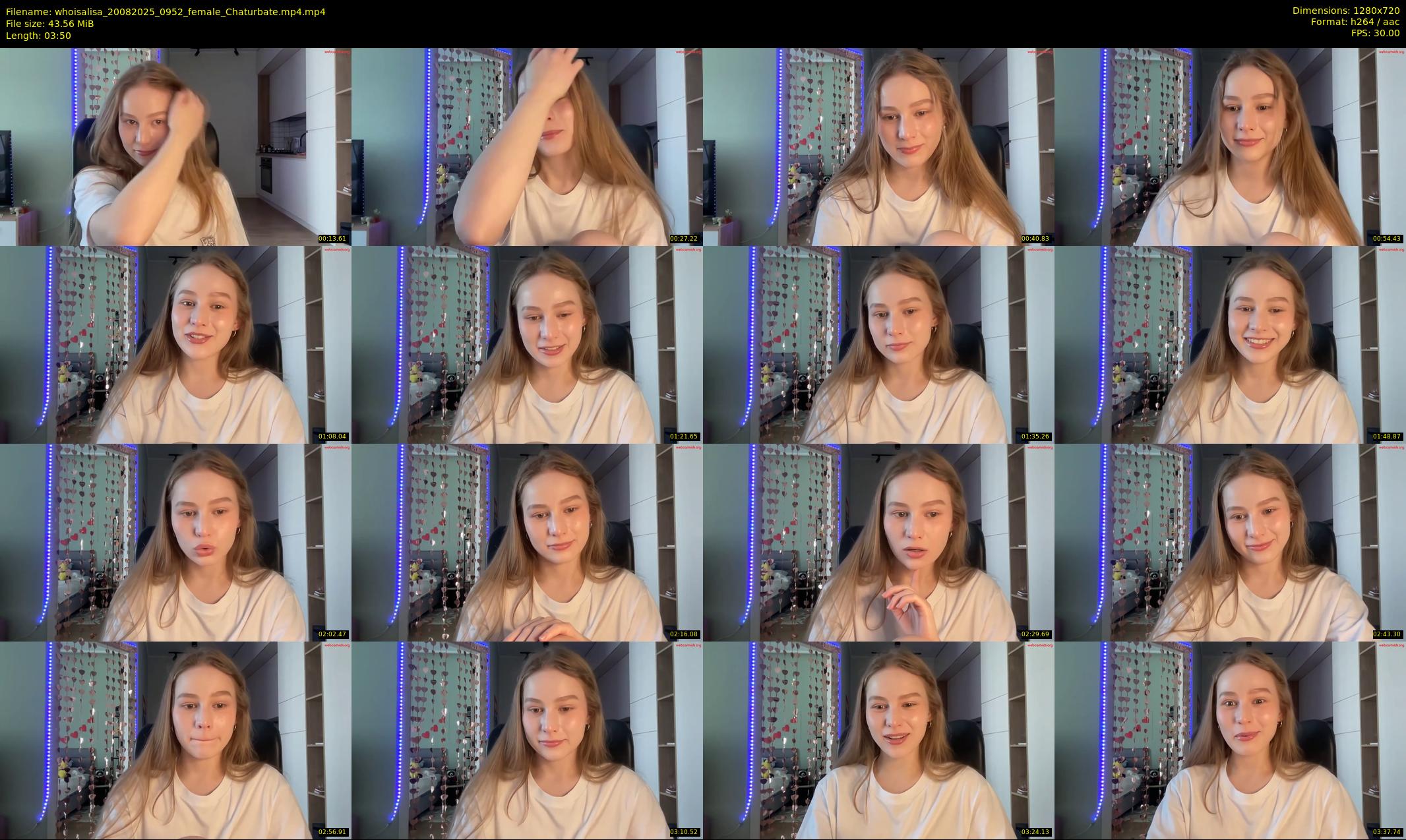 whoisalisa — 4 minute Chaturbate female cam show recording, 720p, Aug 20, 2025