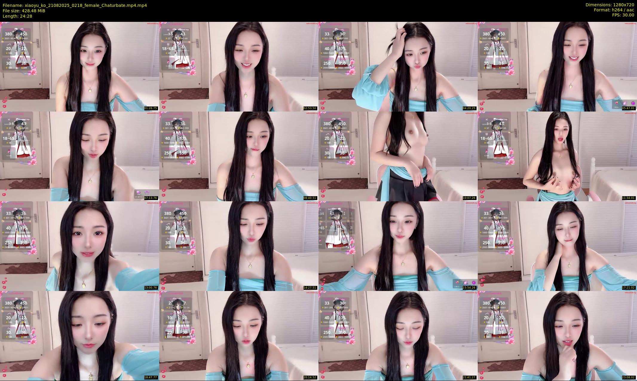 xiaoyu_ko — 25 minute Chaturbate female cam show recording, 720p, Aug 21, 2025