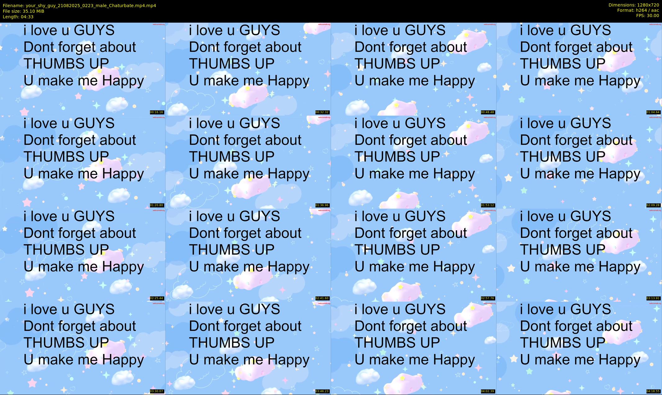 your_shy_guy — 5 minute Chaturbate male cam show recording, 720p, Aug 21, 2025