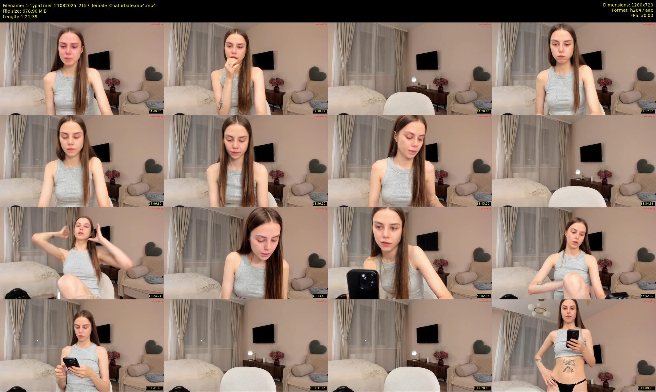 1i1ypa1mer — 82 minute Chaturbate female cam show recording, 720p, Aug 21, 2025