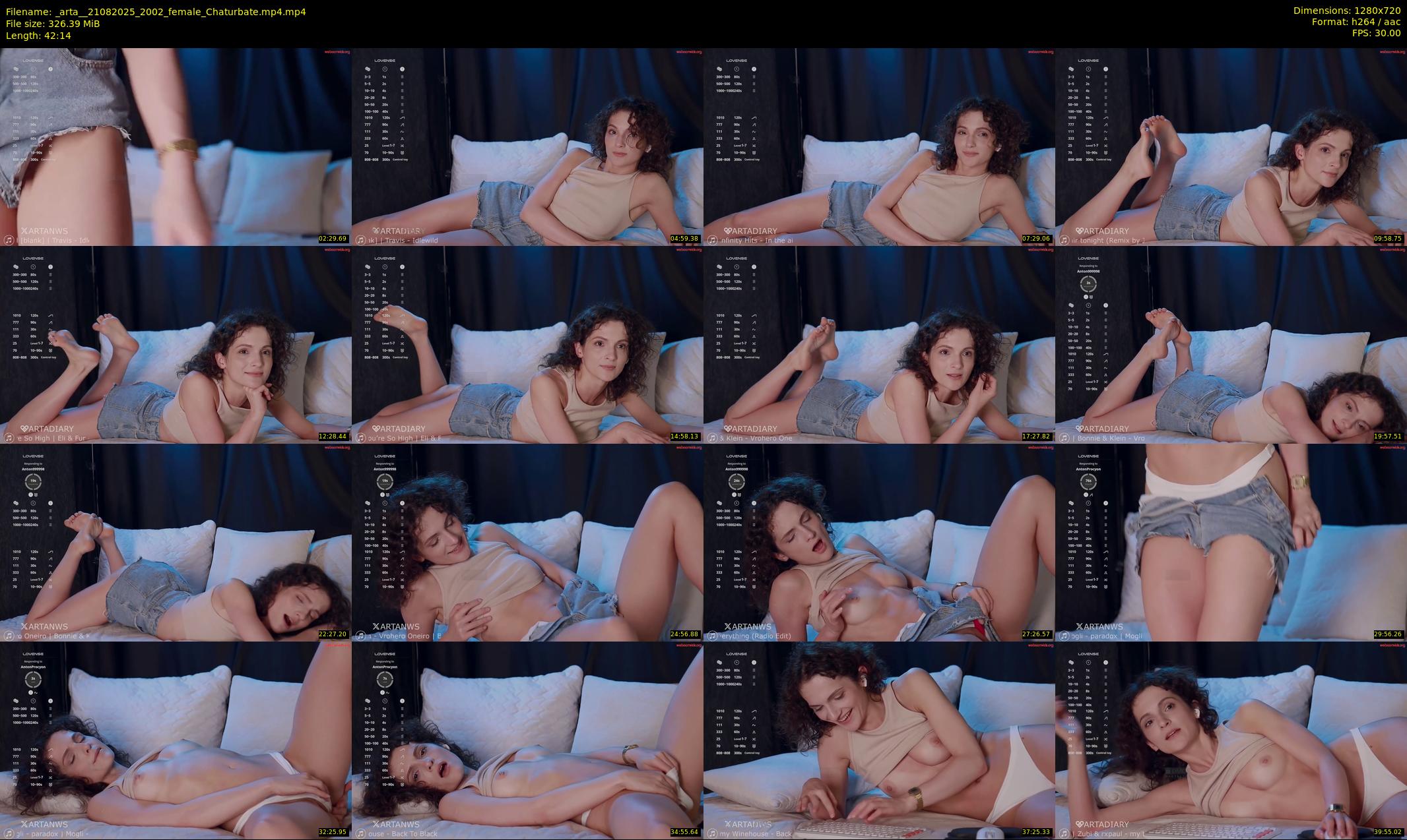 _arta_ — 43 minute Chaturbate female cam show recording, 720p, Aug 21, 2025