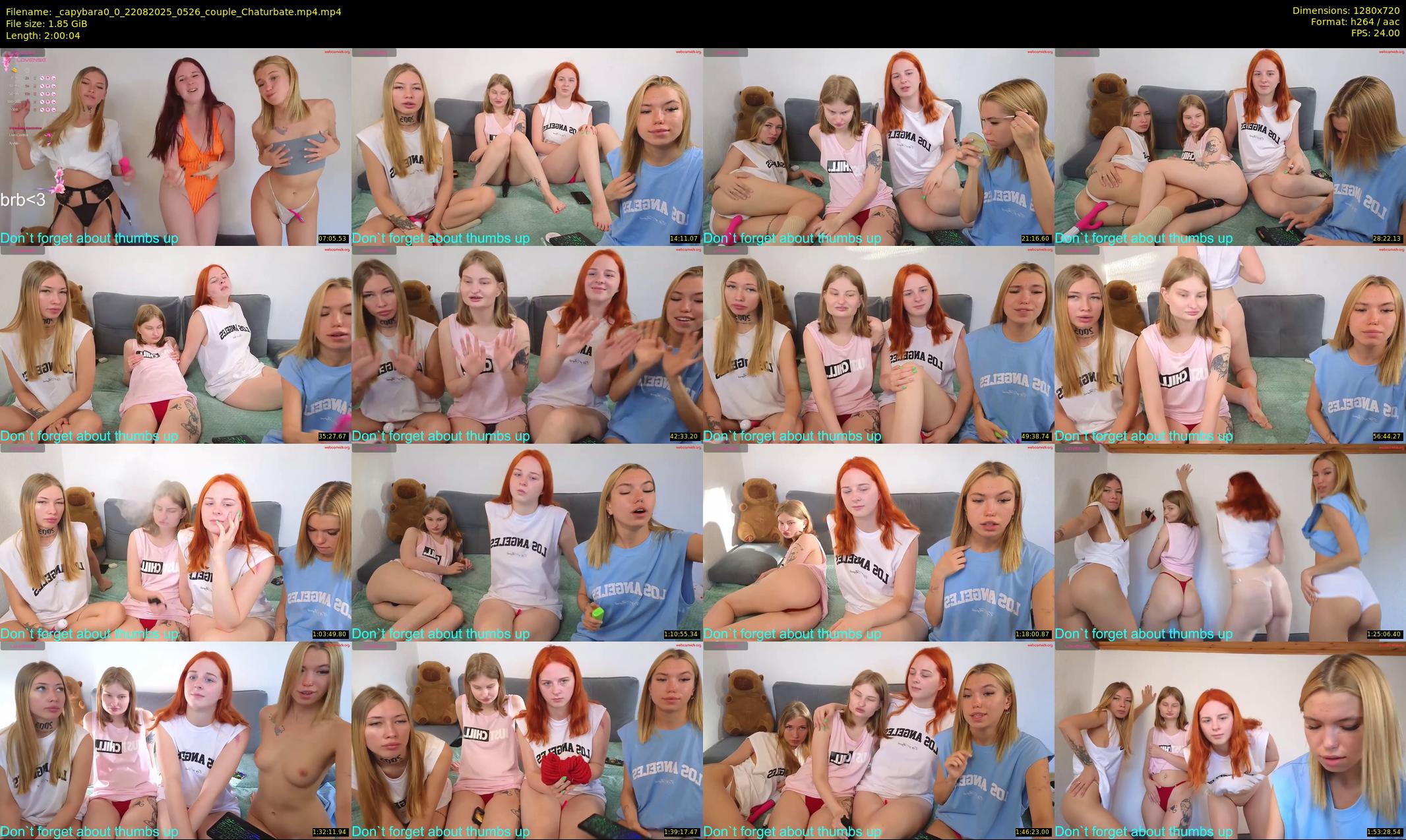 _capybara0_0 — 121 minute Chaturbate couple cam show recording, 720p, Aug 22, 2025