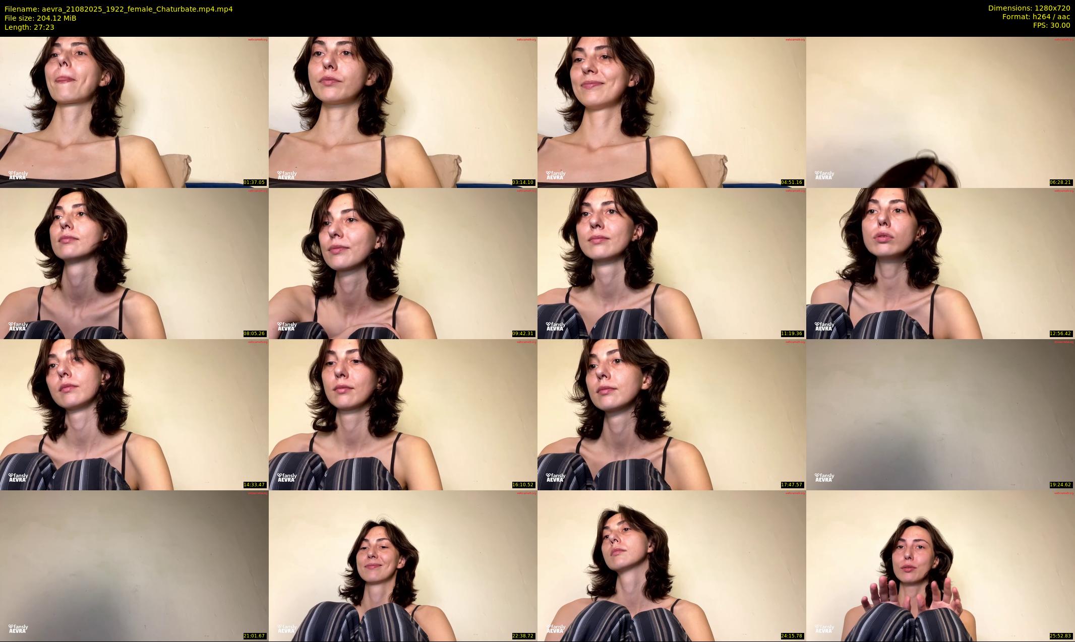 aevra — 28 minute Chaturbate female cam show recording, 720p, Aug 21, 2025