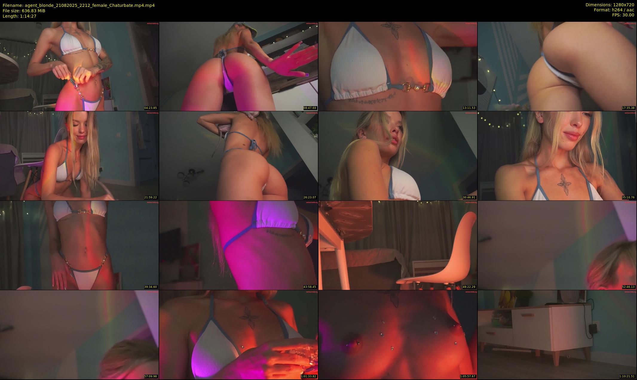 agent_blonde — 75 minute Chaturbate female cam show recording, 720p, Aug 21, 2025