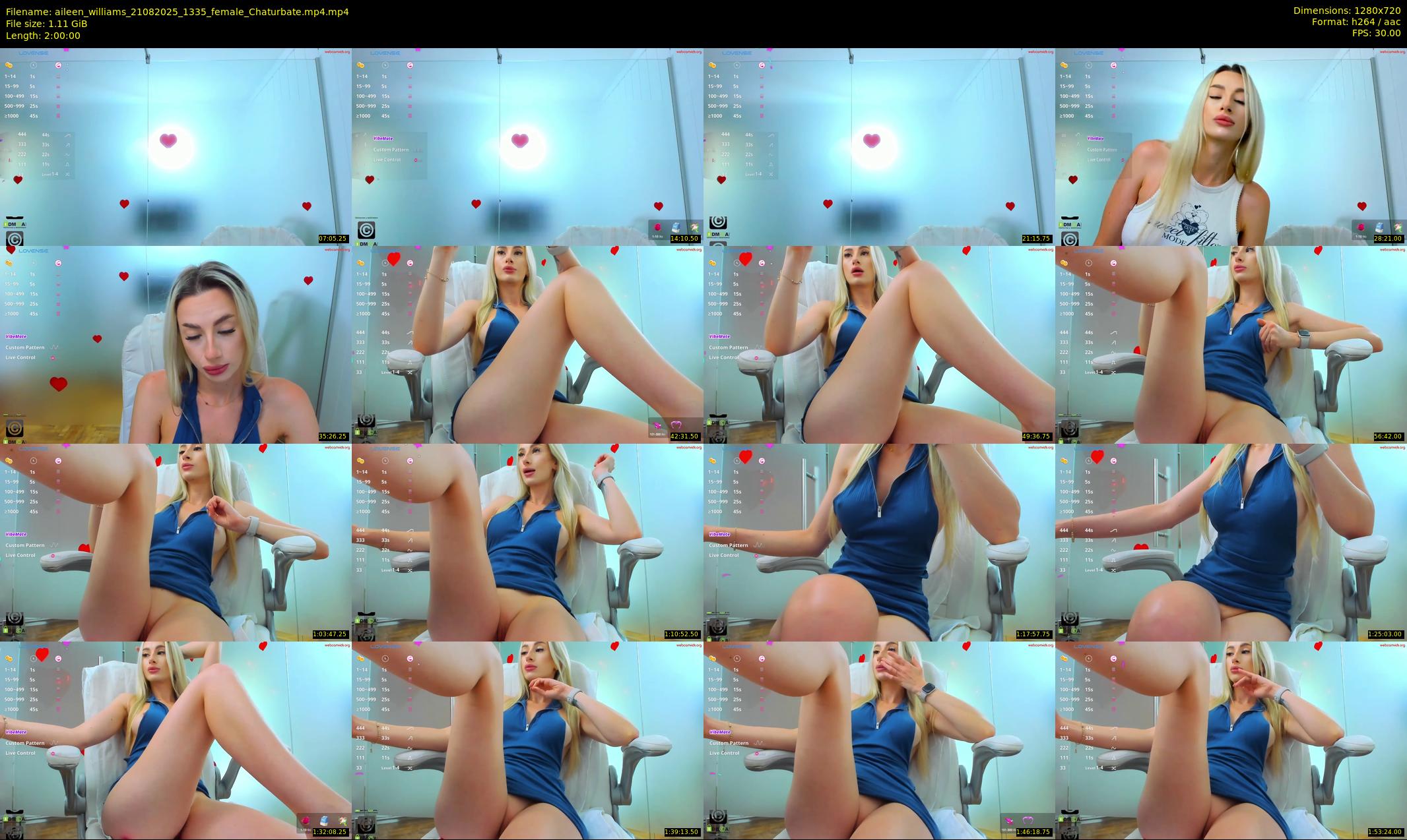aileen_williams — 120 minute Chaturbate female cam show recording, 720p, Aug 21, 2025