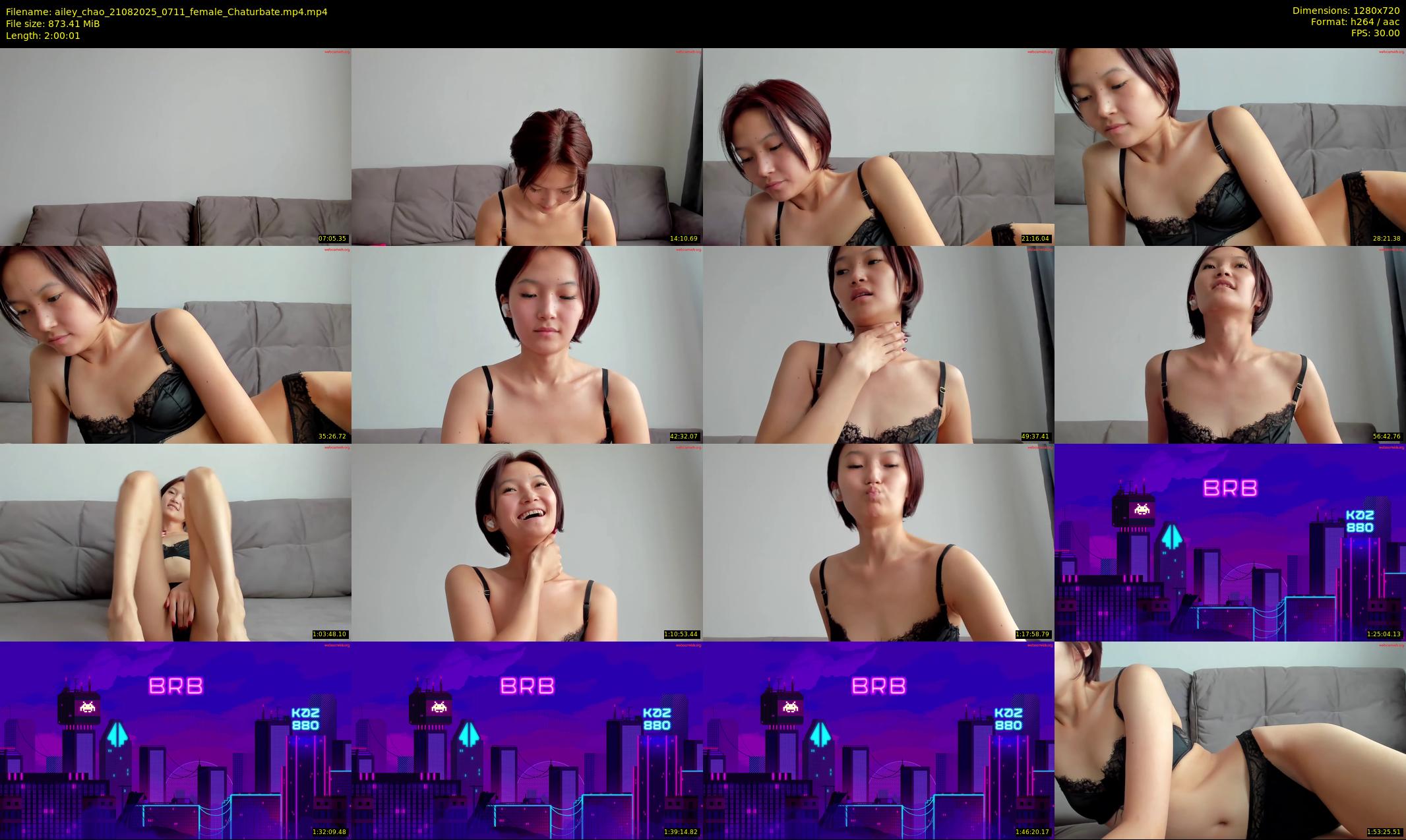 ailey_chao — 121 minute Chaturbate female cam show recording, 720p, Aug 21, 2025