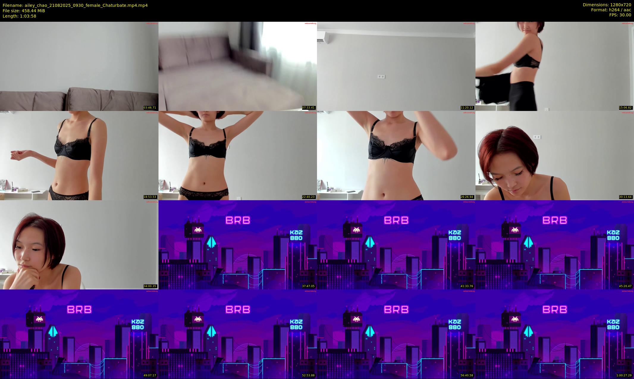 ailey_chao — 64 minute Chaturbate female cam show recording, 720p, Aug 21, 2025