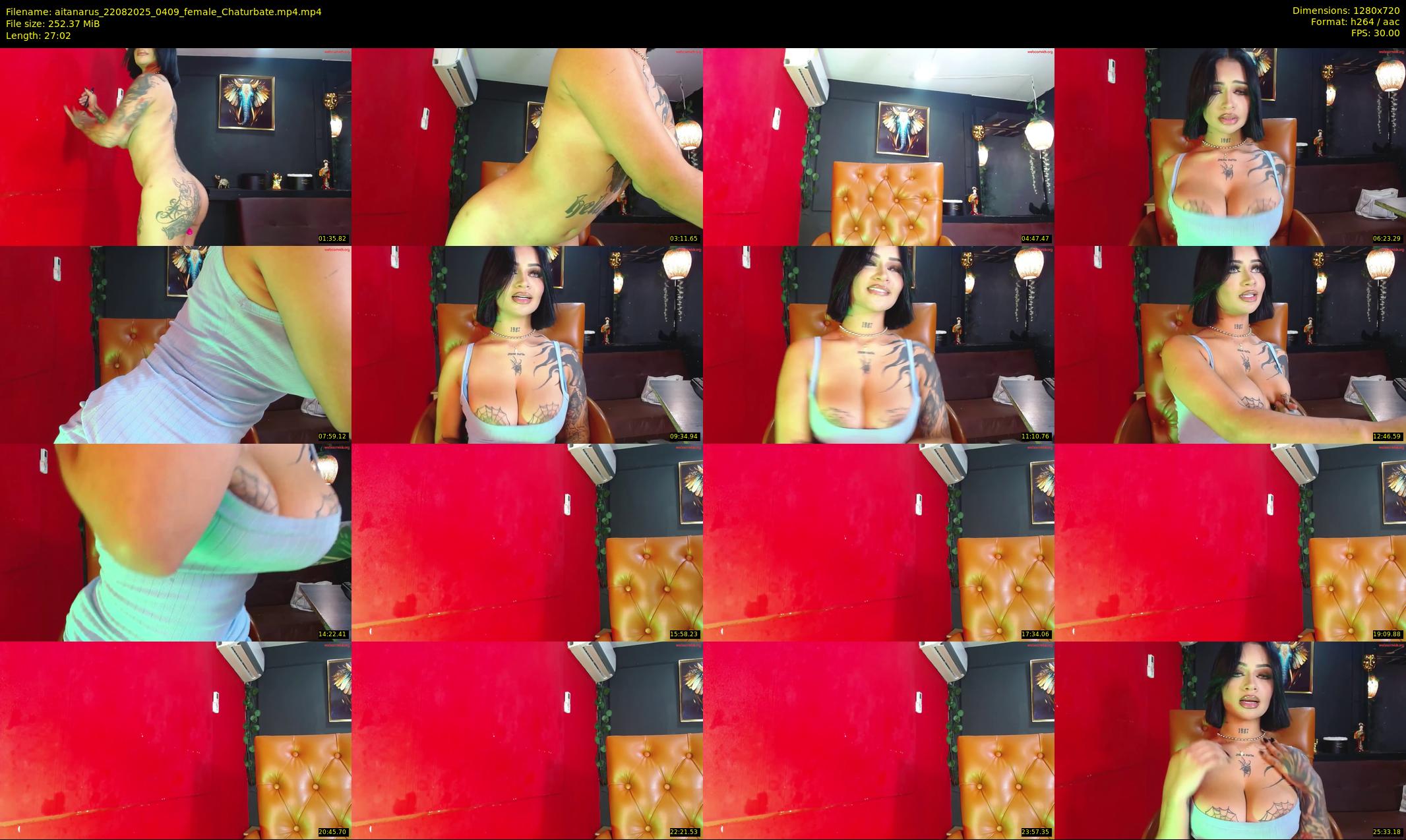 aitanarus — 28 minute Chaturbate female cam show recording, 720p, Aug 22, 2025