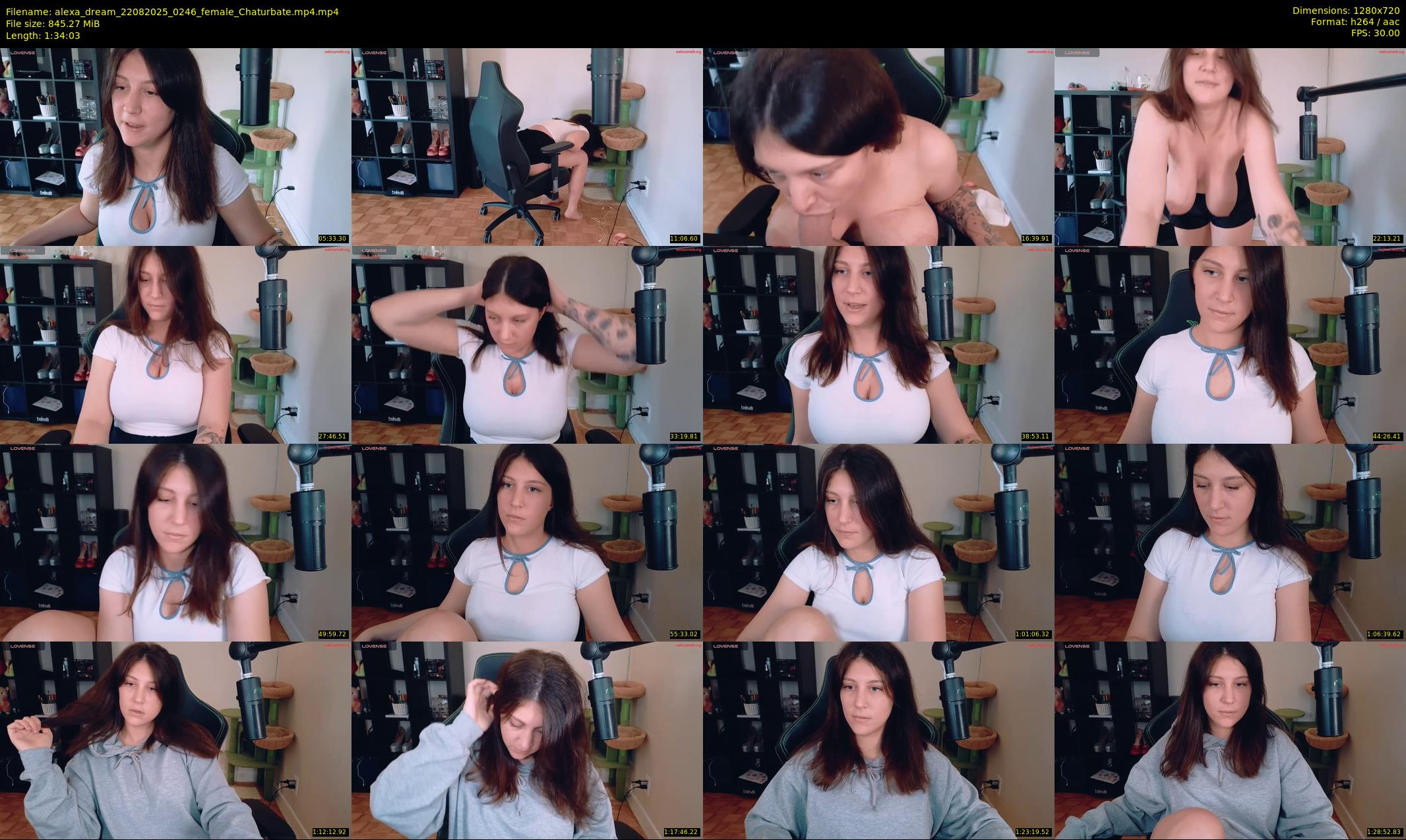 alexa_dream — 95 minute Chaturbate female cam show recording, 720p, Aug 22, 2025