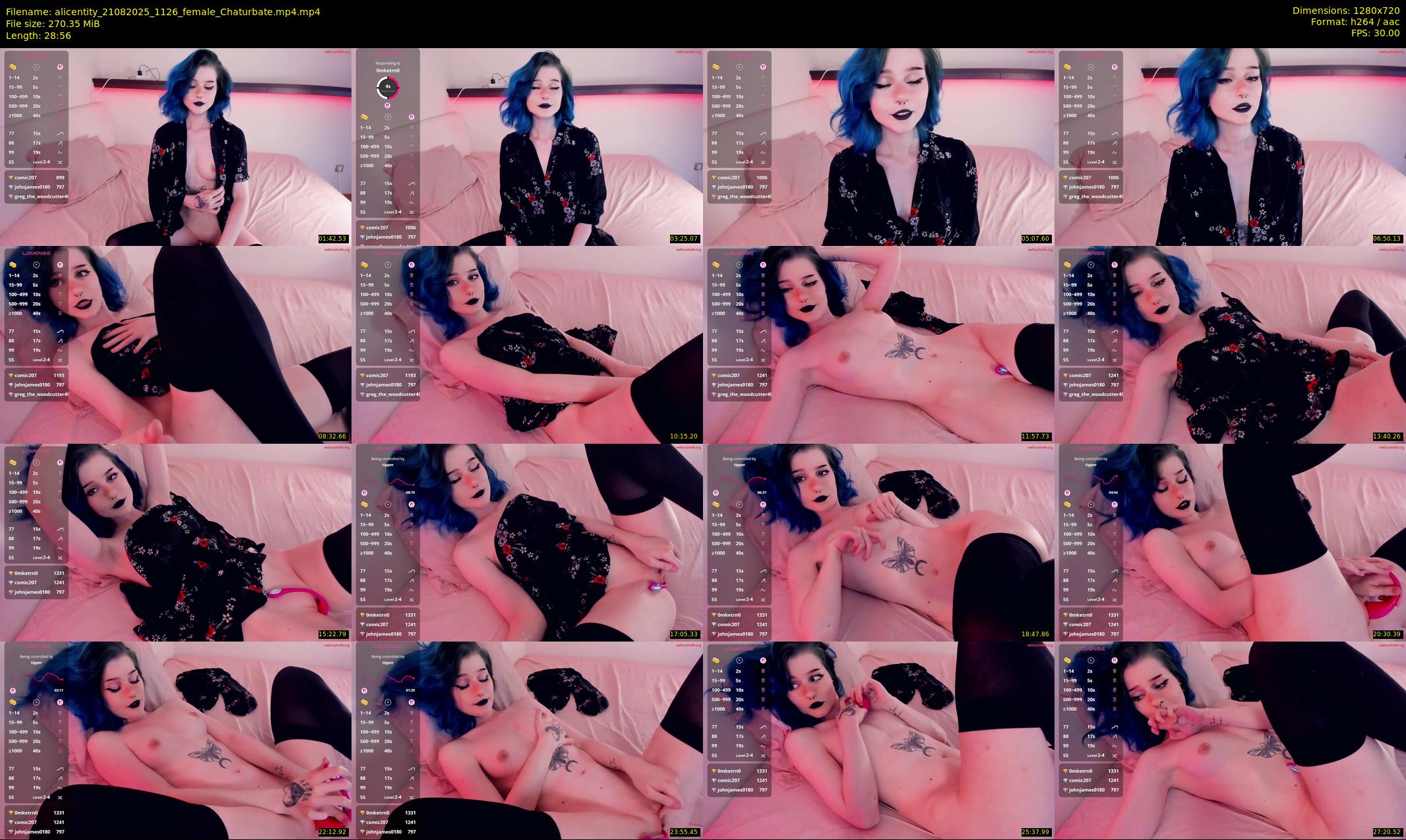 alicentity — 29 minute Chaturbate female cam show recording, 720p, Aug 21, 2025