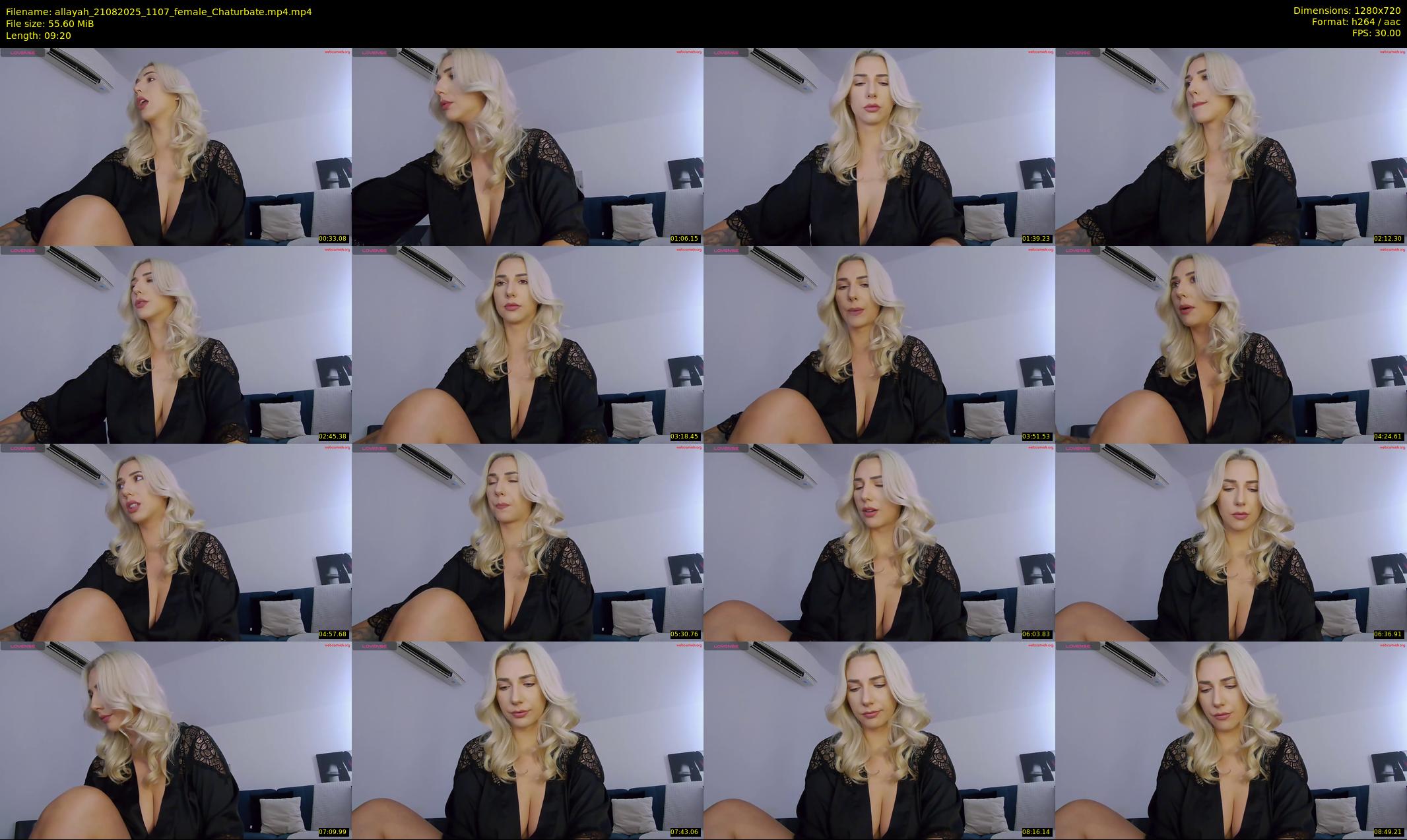 allayah — 10 minute Chaturbate female cam show recording, 720p, Aug 21, 2025