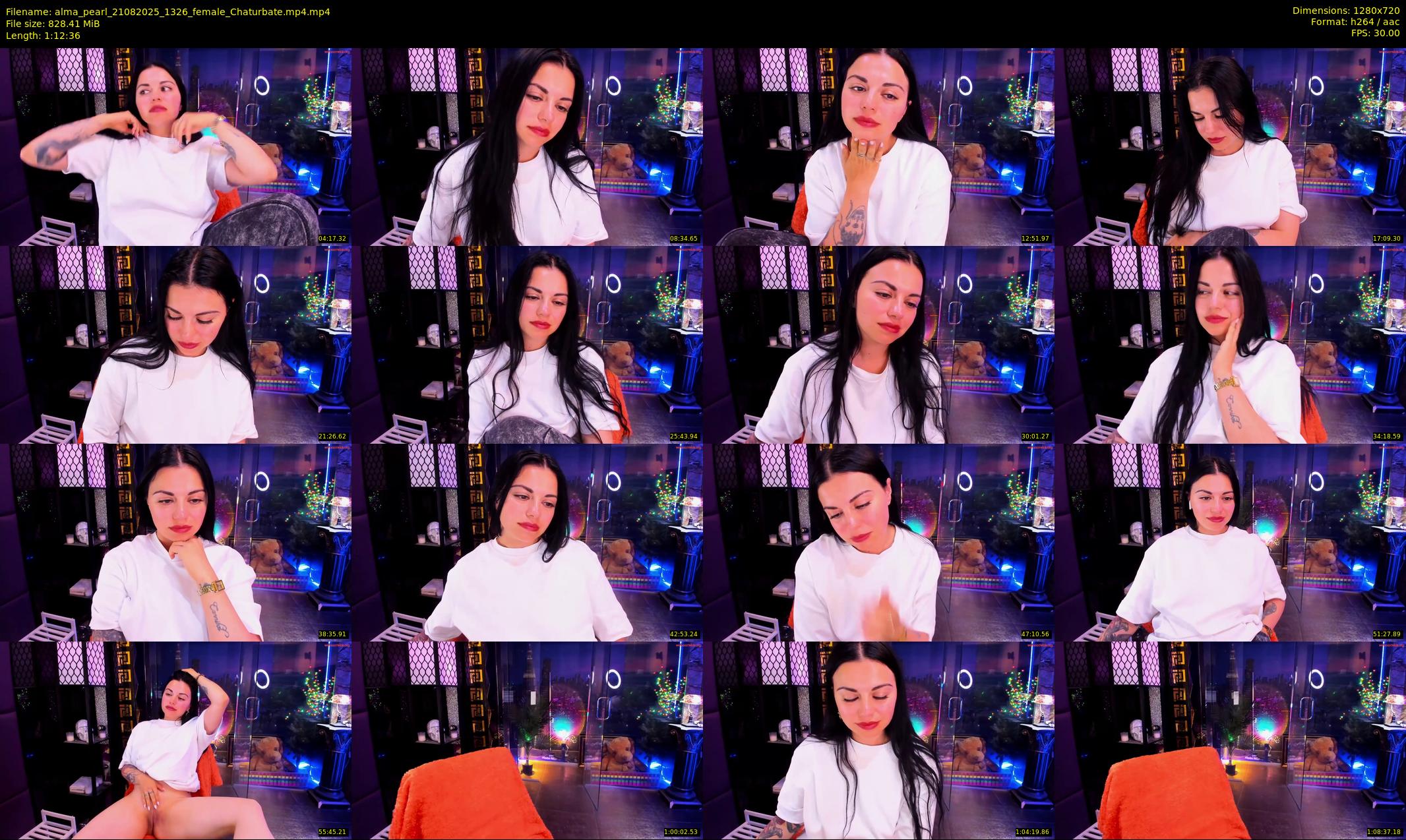 alma_pearl — 73 minute Chaturbate female cam show recording, 720p, Aug 21, 2025