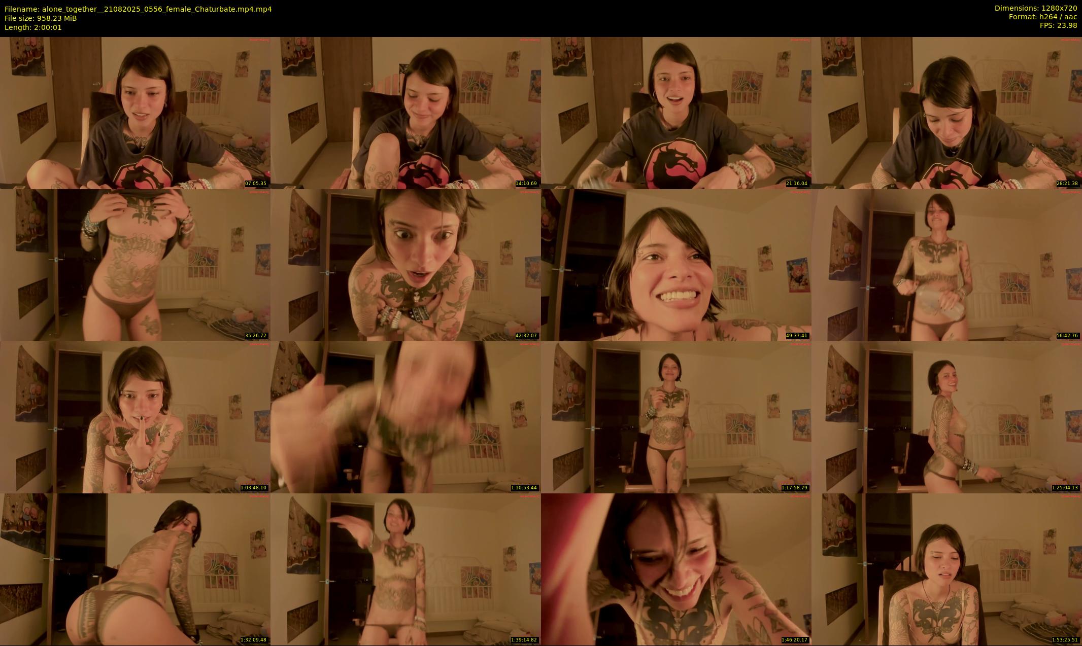 alone_together_ — 121 minute Chaturbate female cam show recording, 720p, Aug 21, 2025