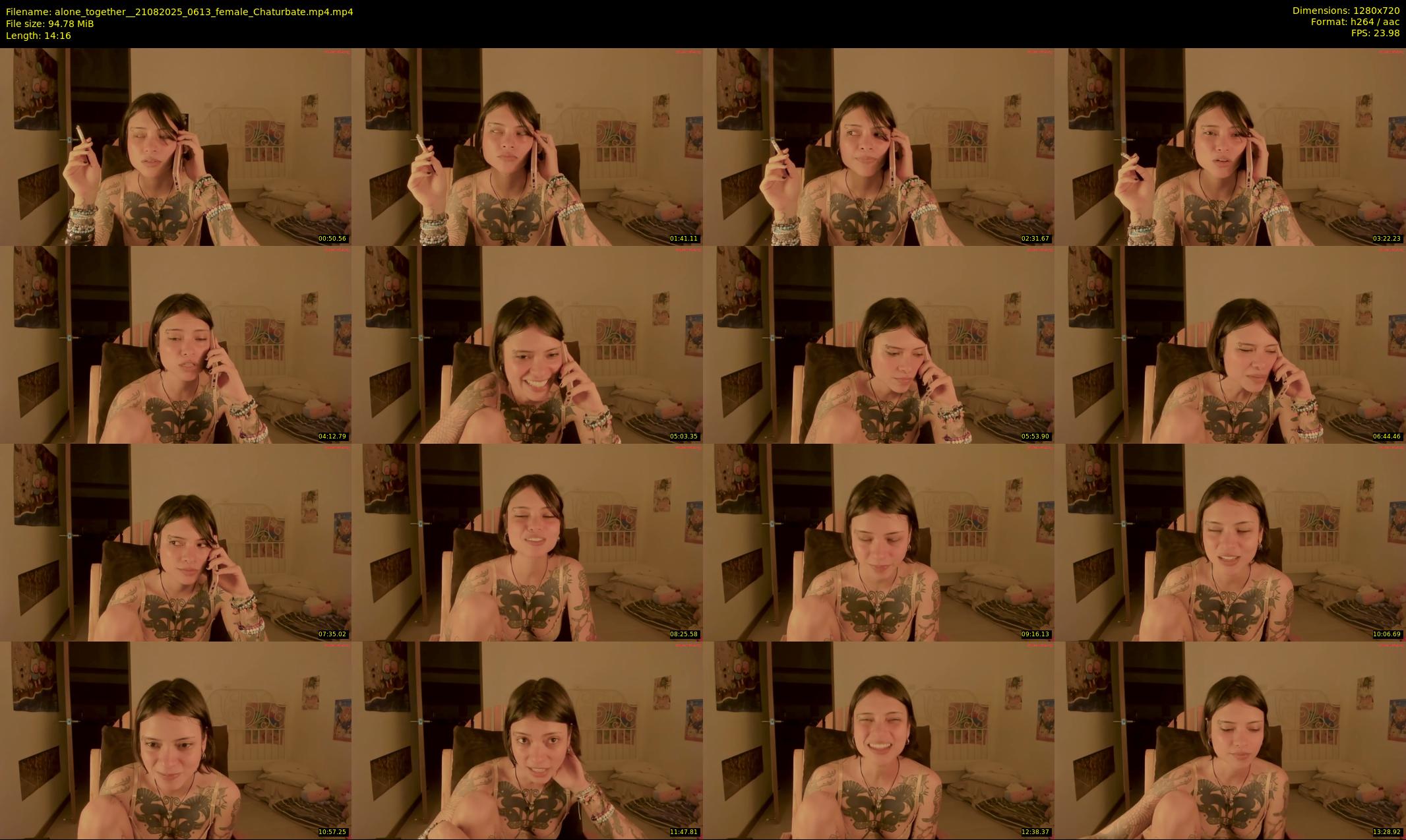 alone_together_ — 15 minute Chaturbate female cam show recording, 720p, Aug 21, 2025