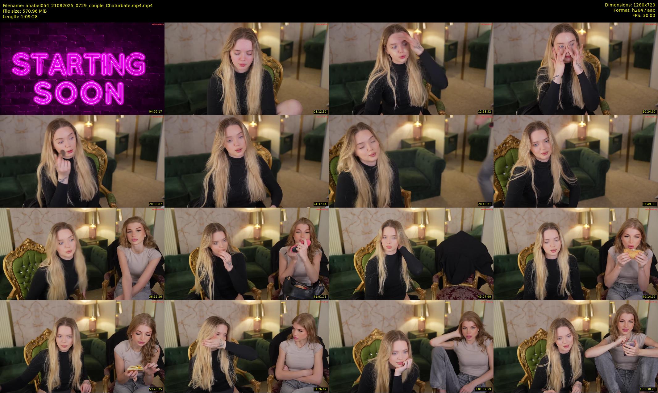 anabel054 — 70 minute Chaturbate female cam show recording, 720p, Aug 21, 2025