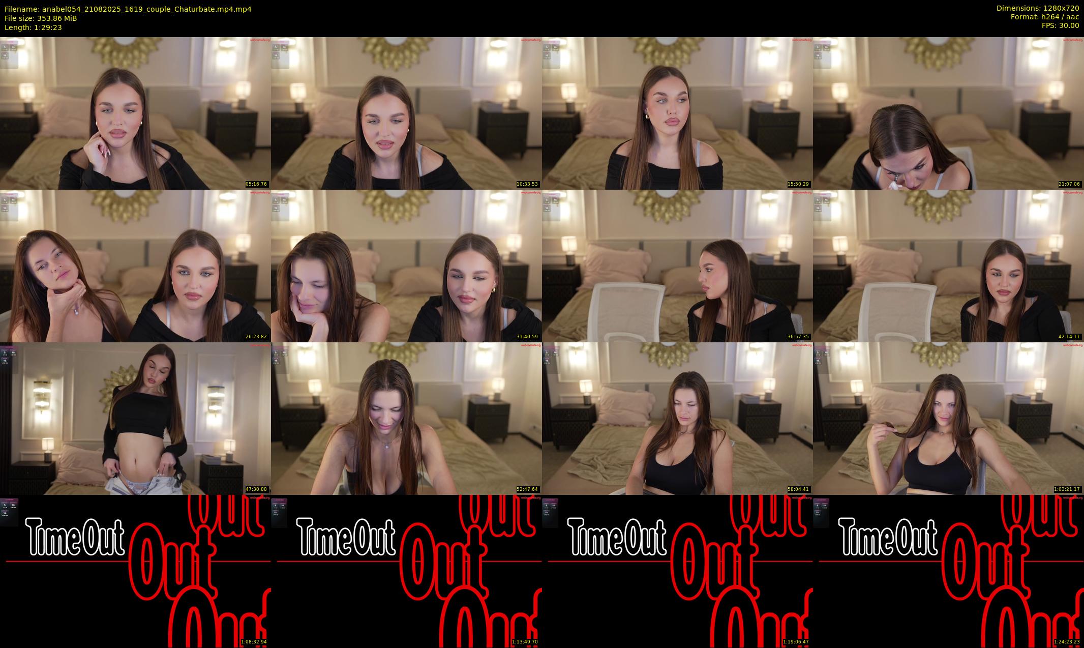 anabel054 — 90 minute Chaturbate female cam show recording, 720p, Aug 21, 2025