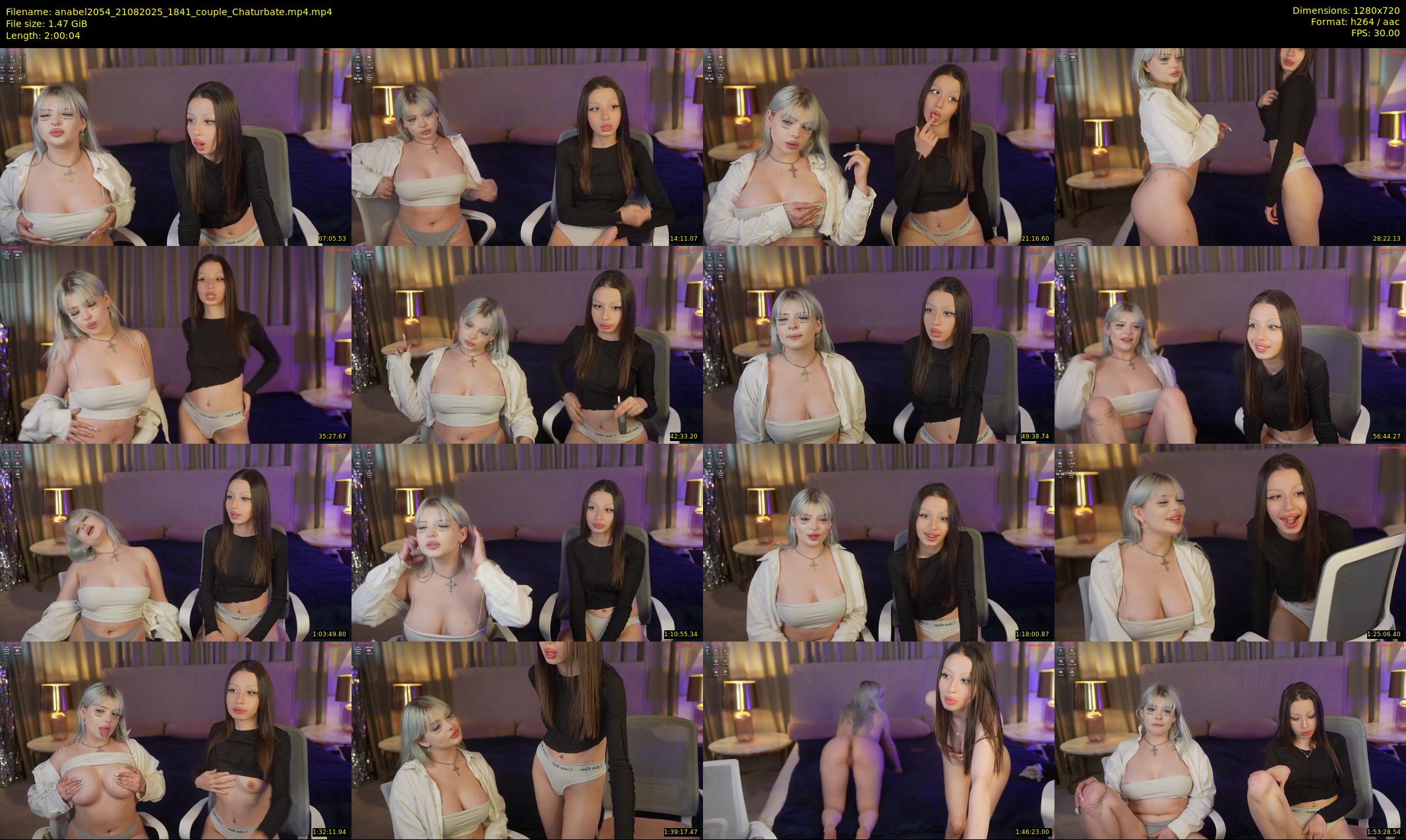 anabel2054 — 121 minute Chaturbate female cam show recording, 720p, Aug 21, 2025