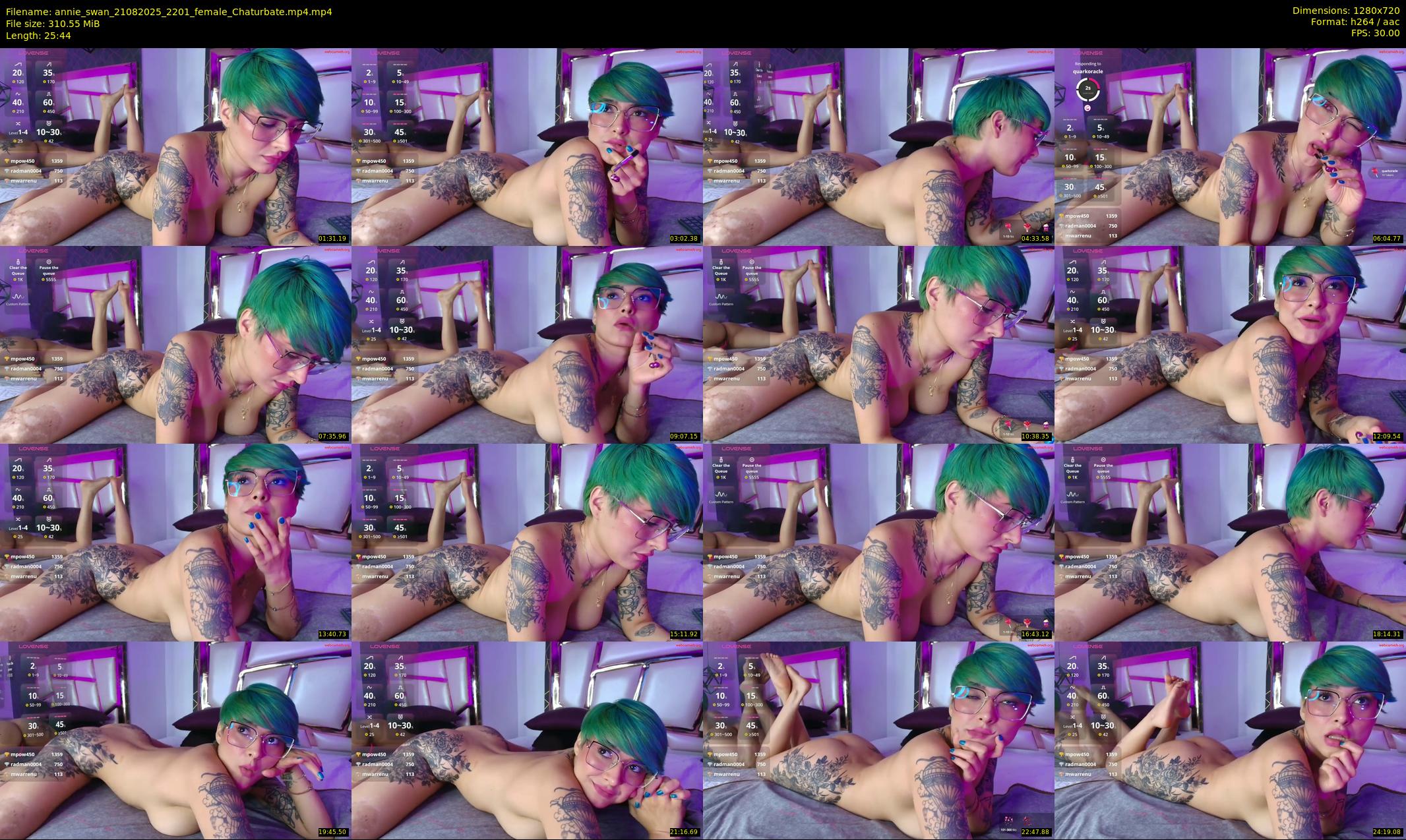 annie_swan — 26 minute Chaturbate female cam show recording, 720p, Aug 21, 2025