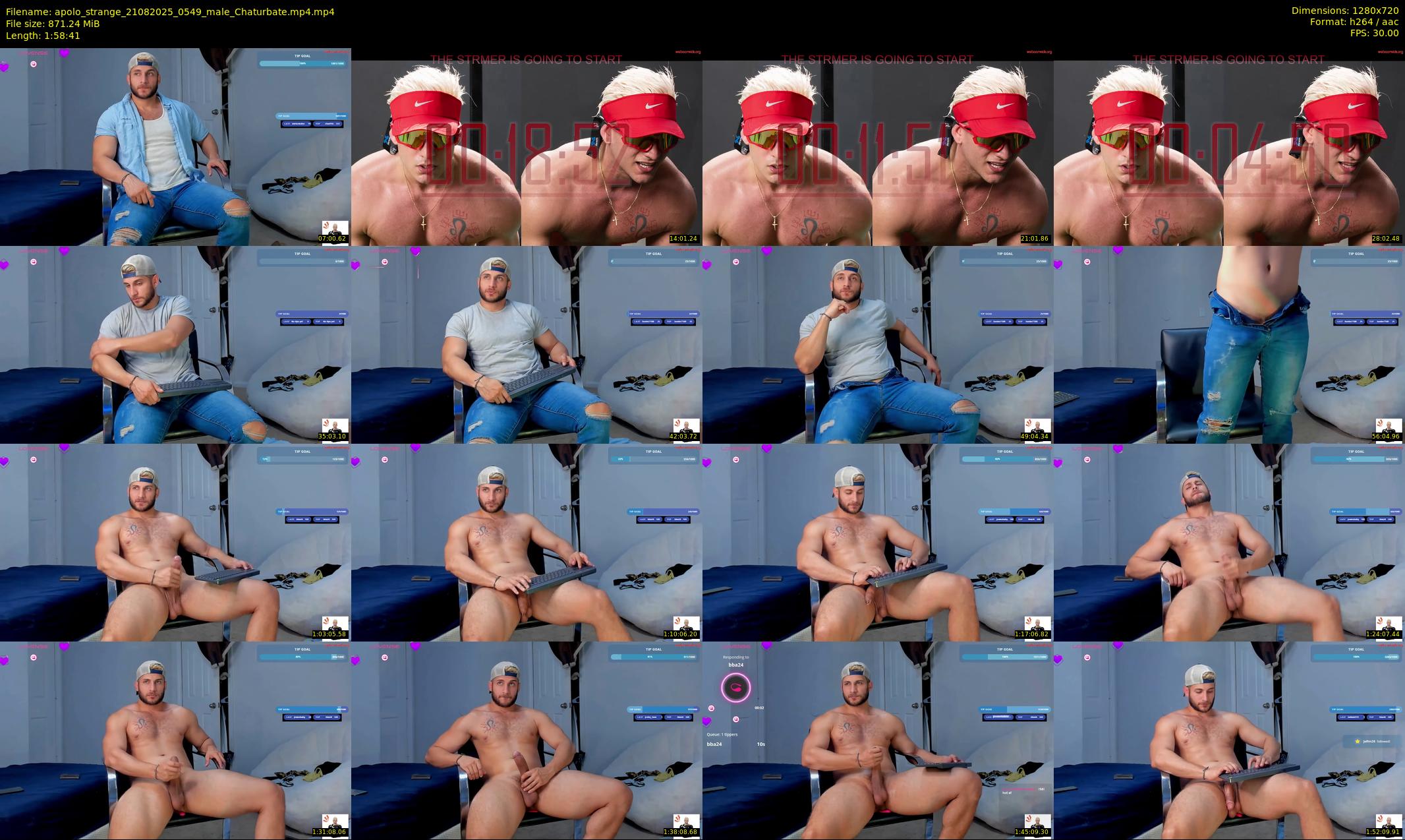 apolo_strange — 119 minute Chaturbate male cam show recording, 720p, Aug 21, 2025
