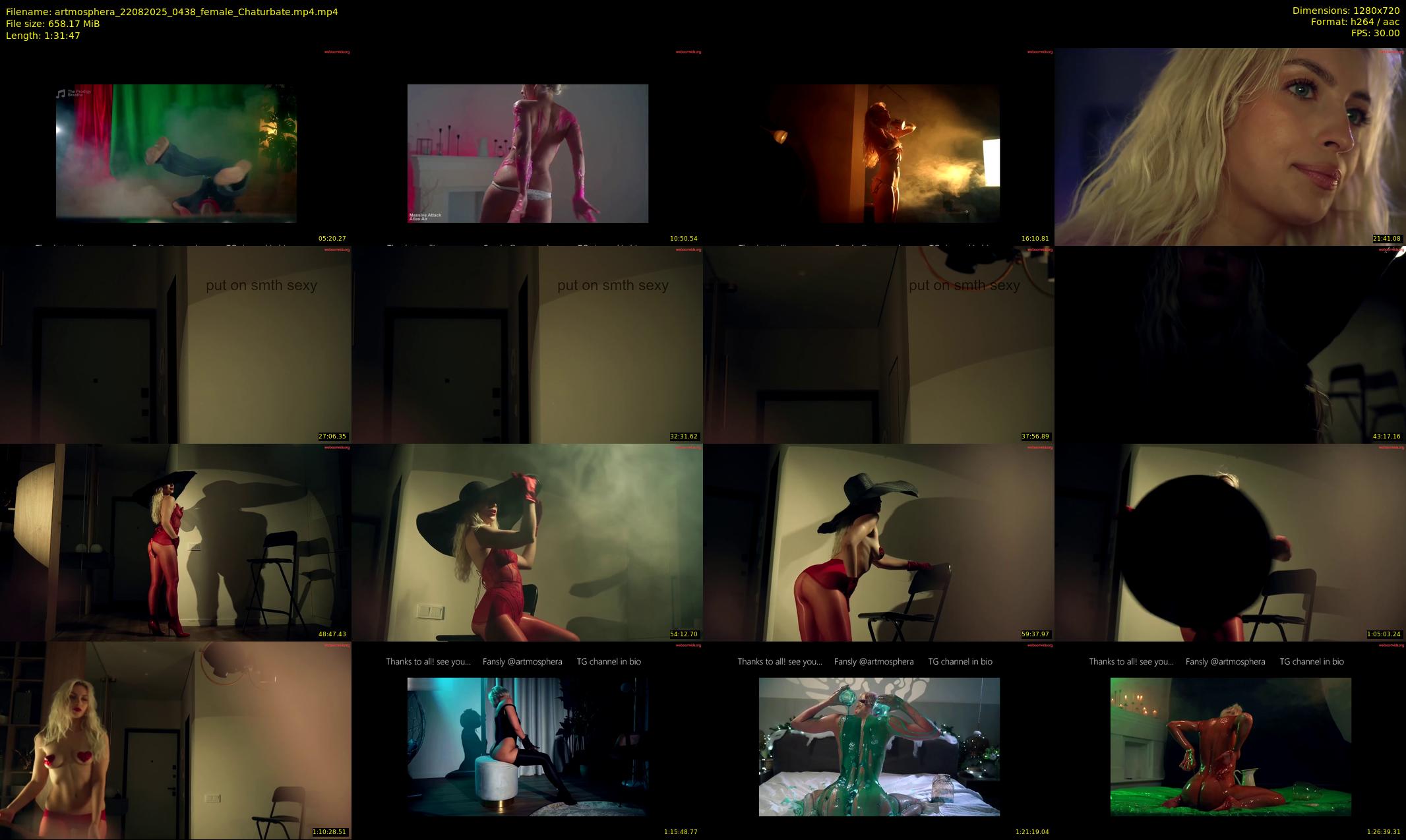 artmosphera — 92 minute Chaturbate female cam show recording, 720p, Aug 22, 2025