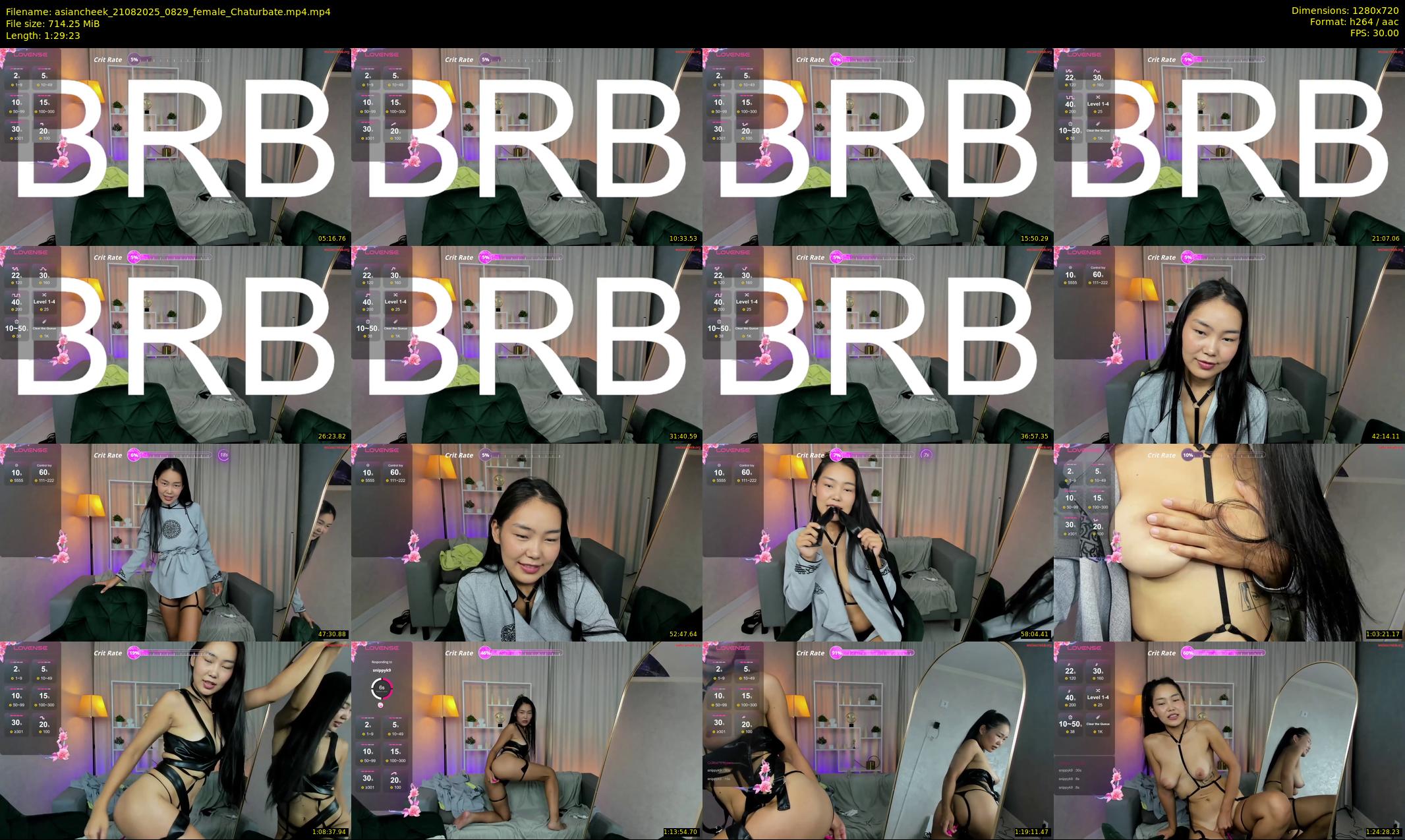 asiancheek — 90 minute Chaturbate female cam show recording, 720p, Aug 21, 2025