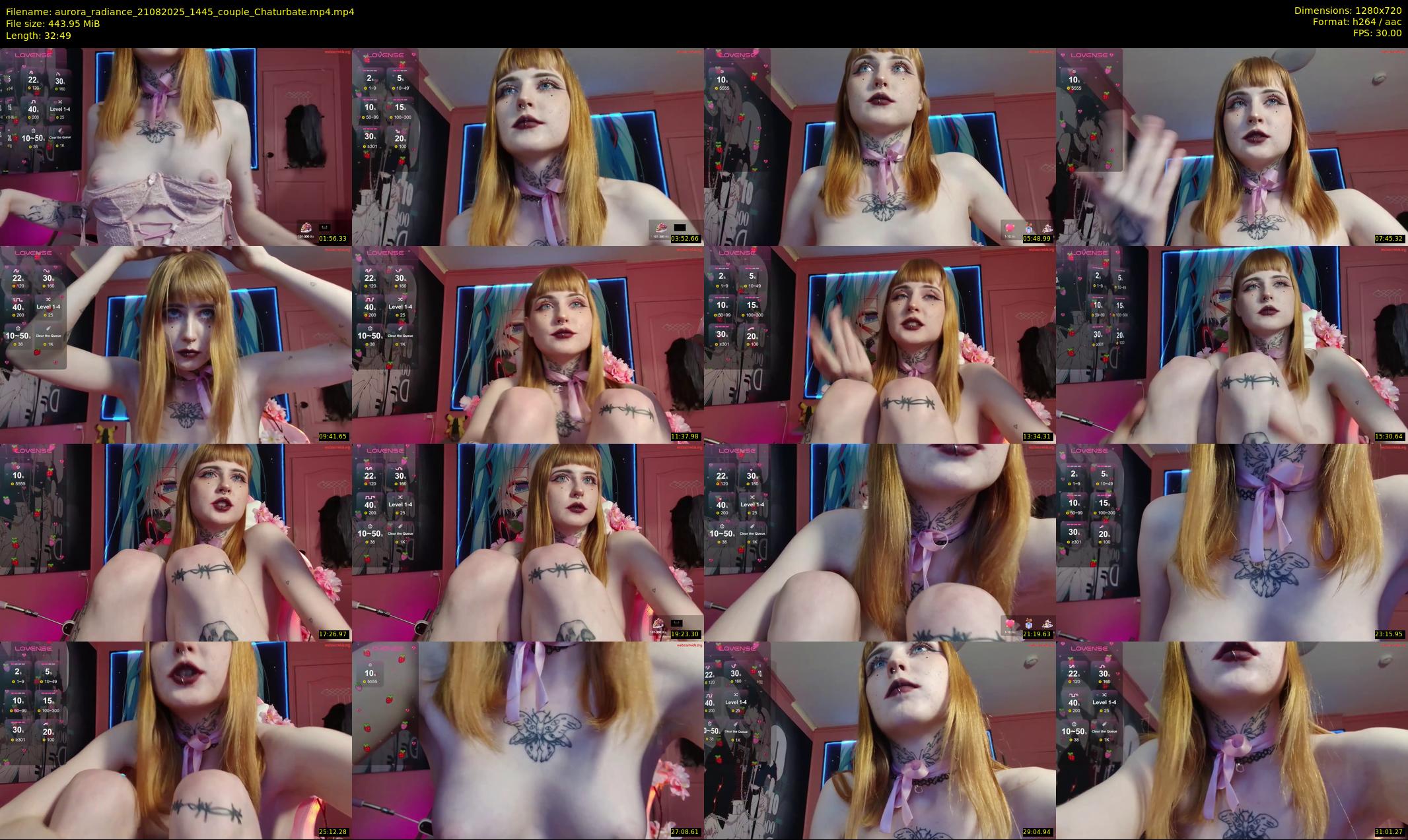 aurora_radiance — 33 minute Chaturbate couple cam show recording, 720p, Aug 21, 2025