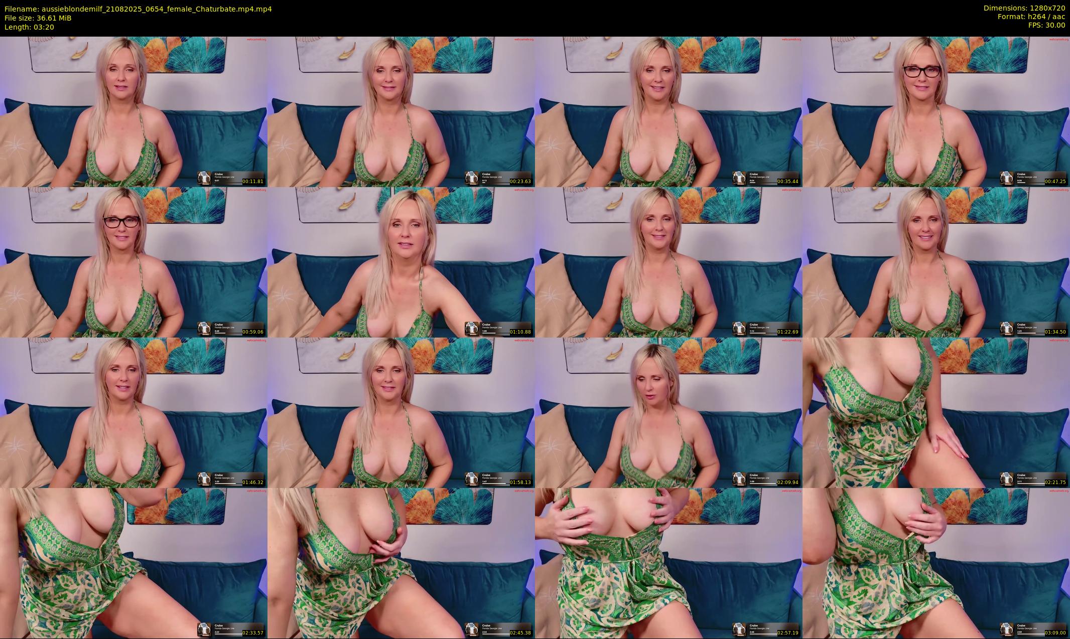 aussieblondemilf — 4 minute Chaturbate female cam show recording, 720p, Aug 21, 2025