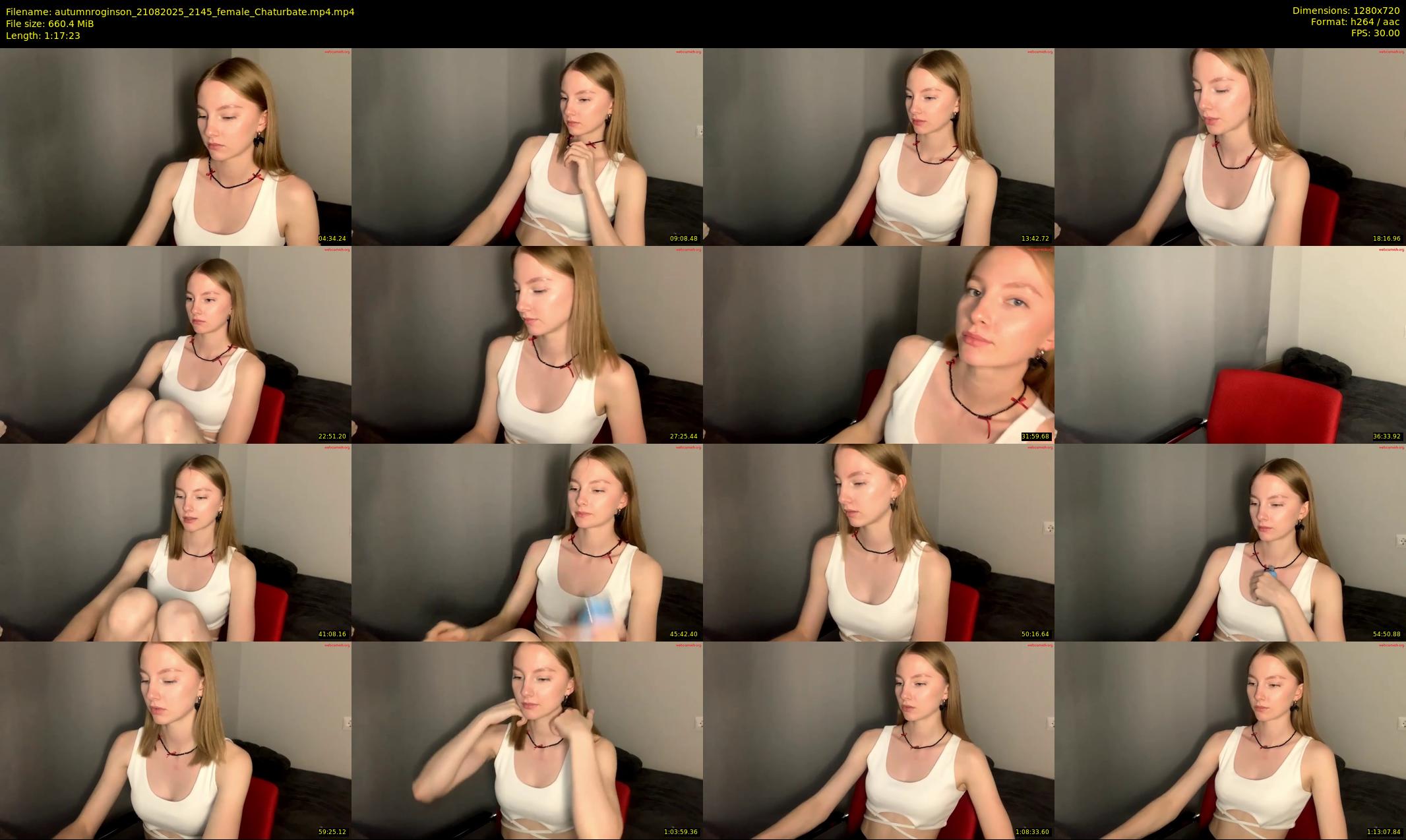 autumnroginson — 78 minute Chaturbate female cam show recording, 720p, Aug 21, 2025