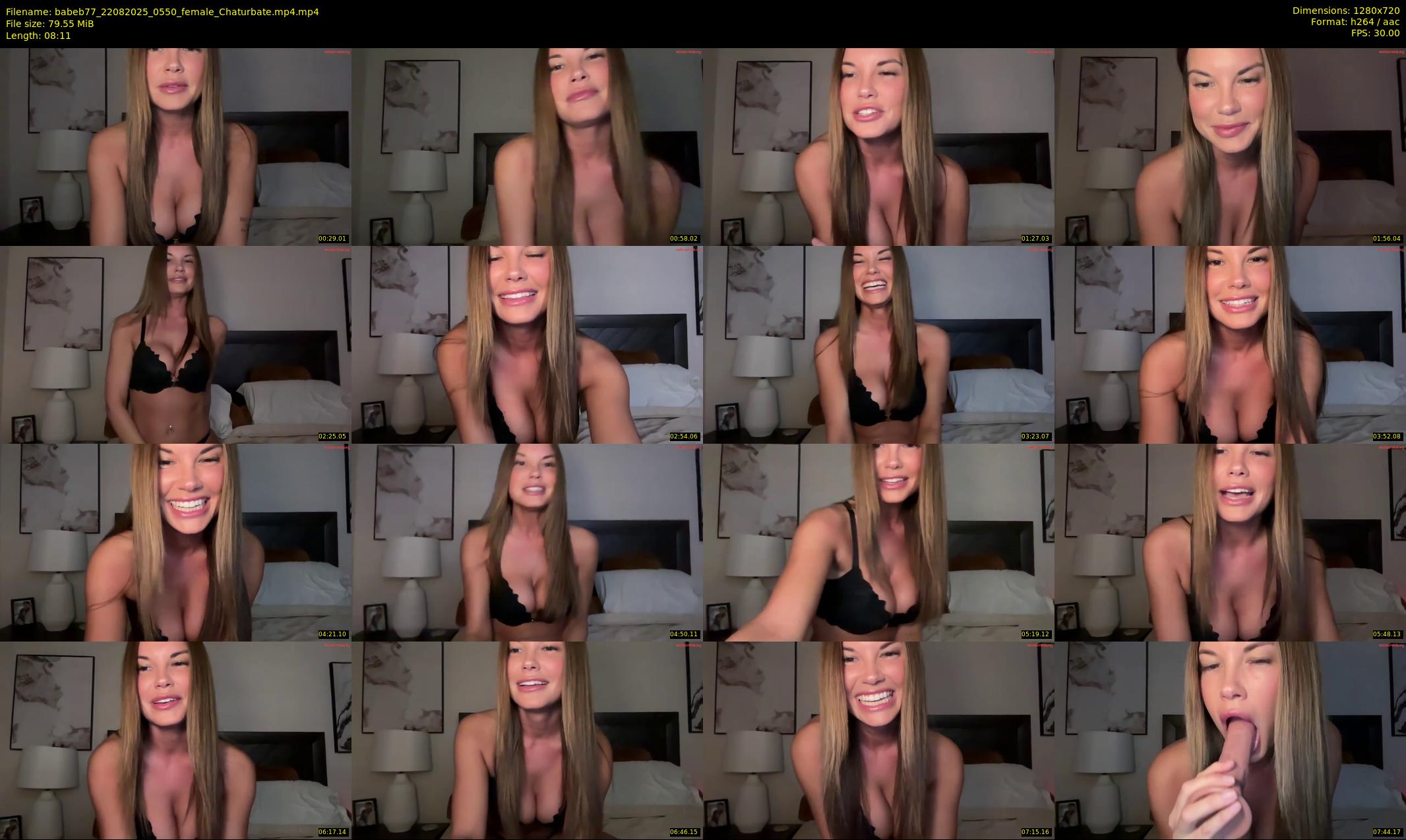 babeb77 — 9 minute Chaturbate female cam show recording, 720p, Aug 22, 2025