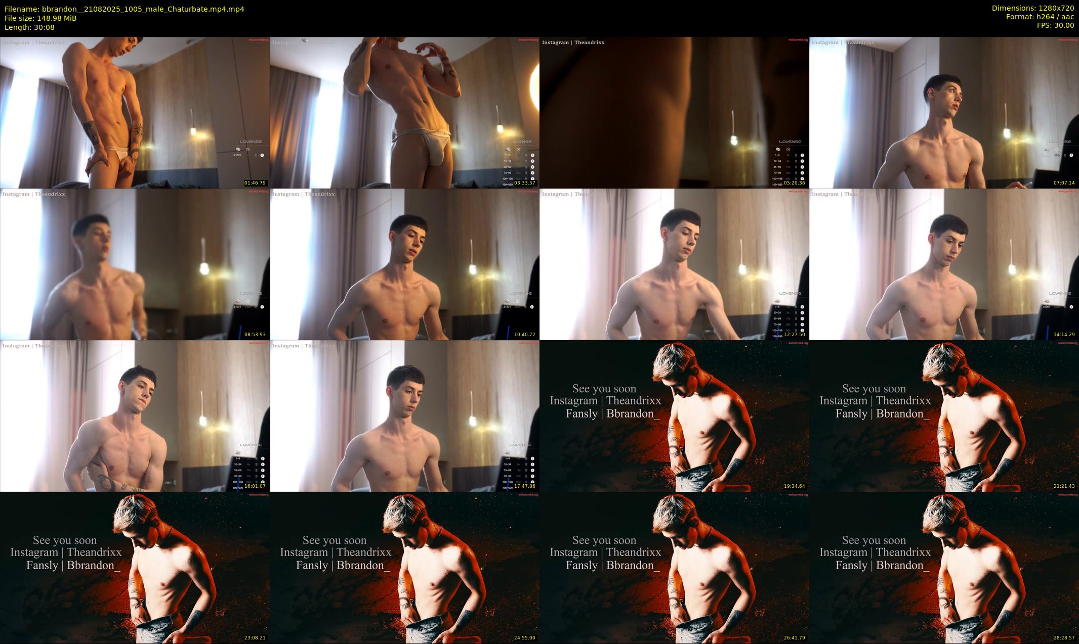 bbrandon_ — 31 minute Chaturbate male cam show recording, 720p, Aug 21, 2025