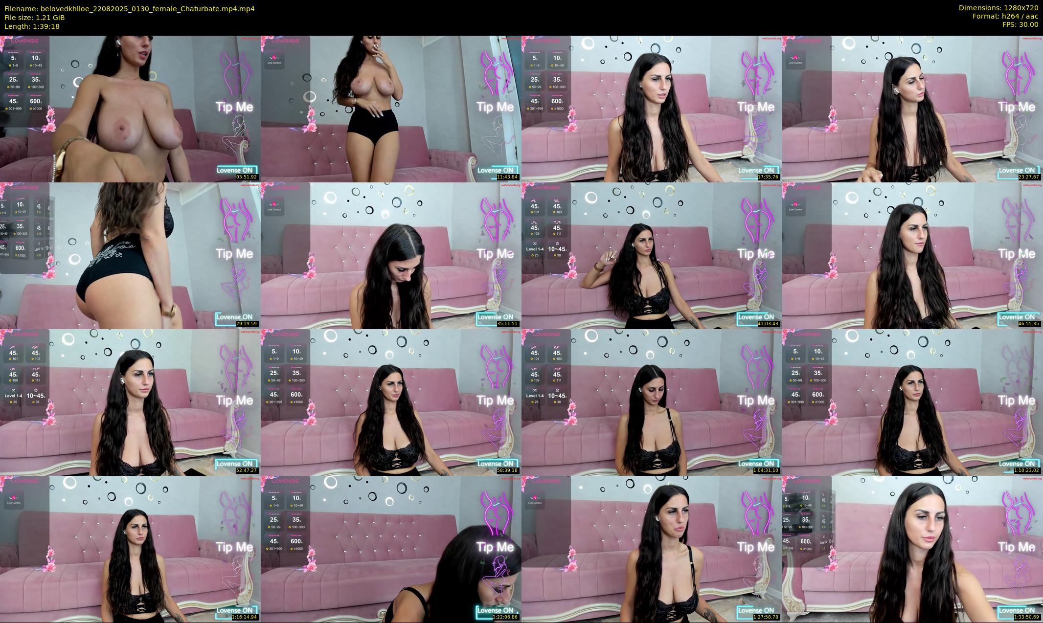 belovedkhlloe — 100 minute Chaturbate female cam show recording, 720p, Aug 22, 2025