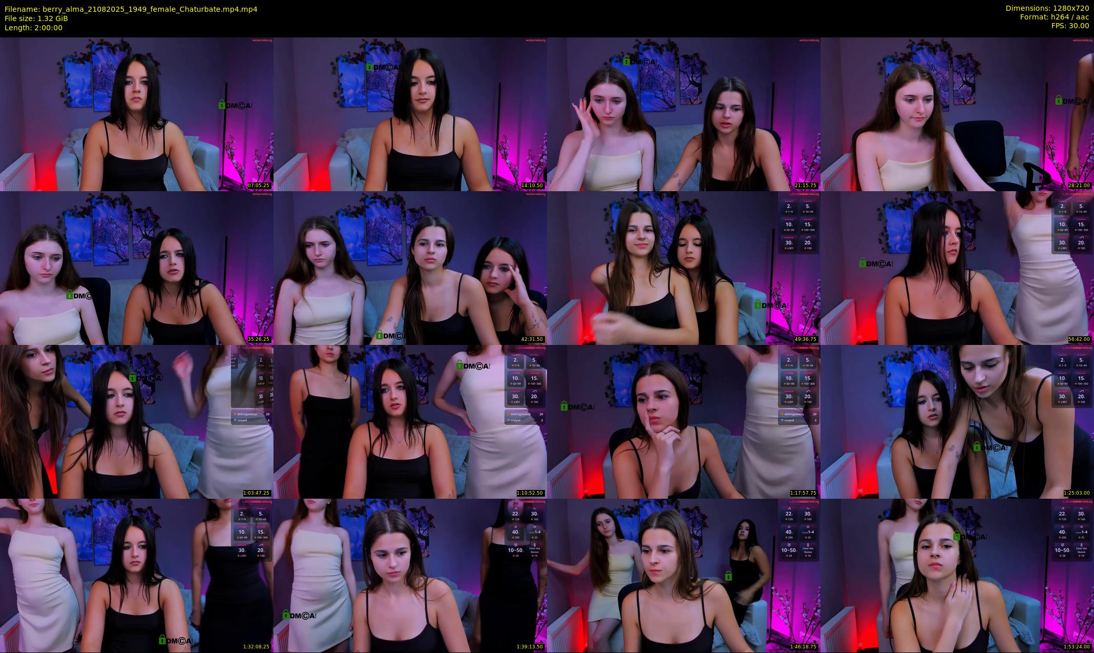 berry_alma — 120 minute Chaturbate female cam show recording, 720p, Aug 21, 2025
