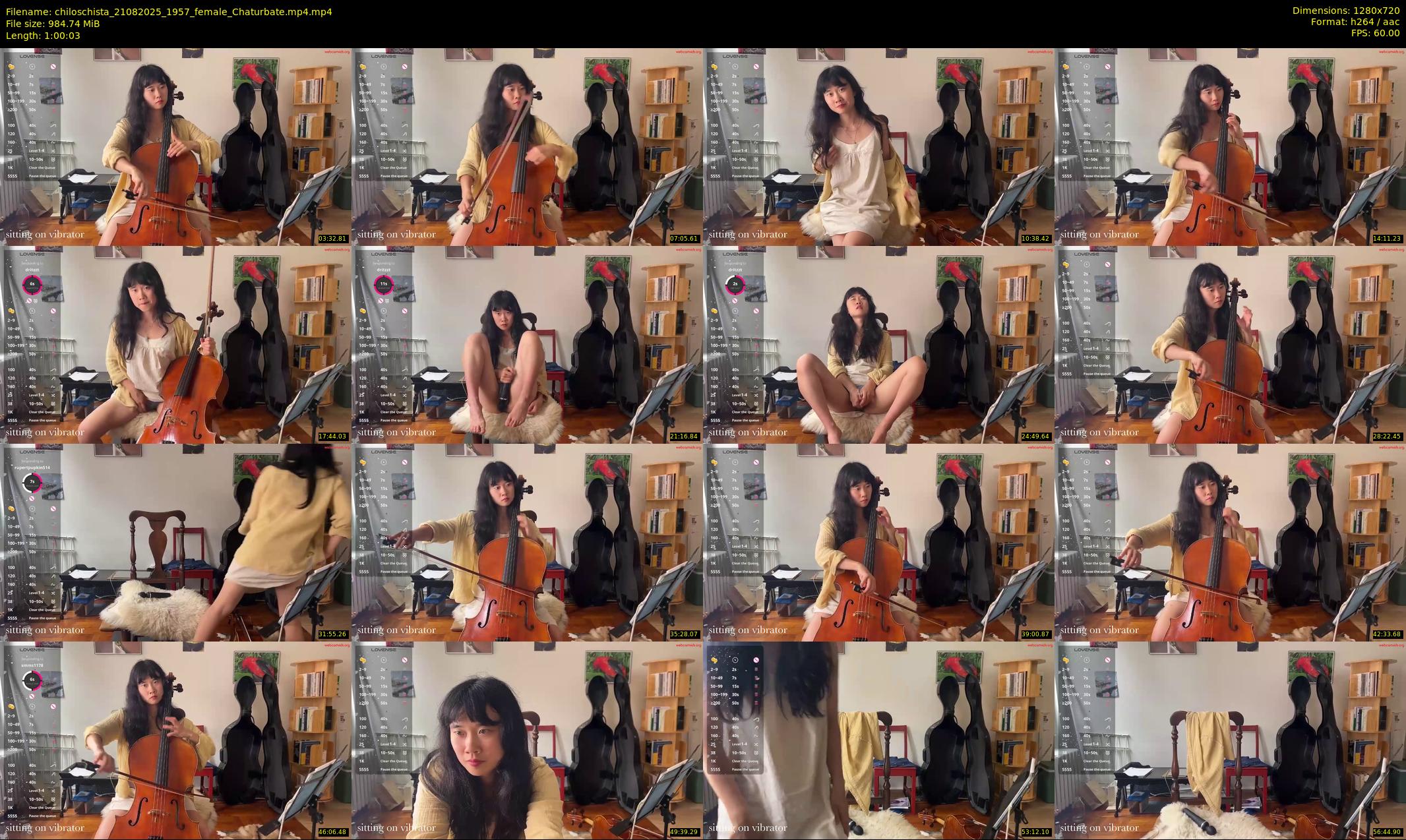 chiloschista — 61 minute Chaturbate female cam show recording, 720p, Aug 21, 2025
