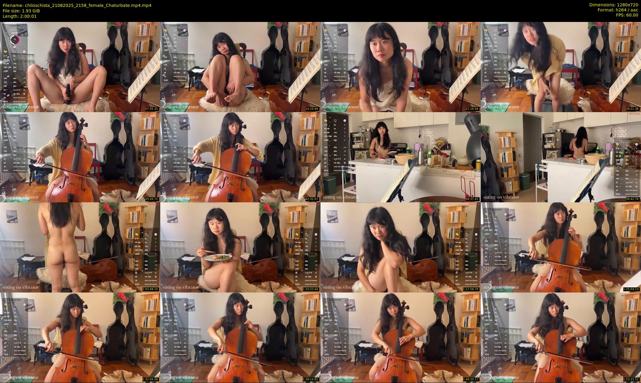 chiloschista — 121 minute Chaturbate female cam show recording, 720p, Aug 21, 2025