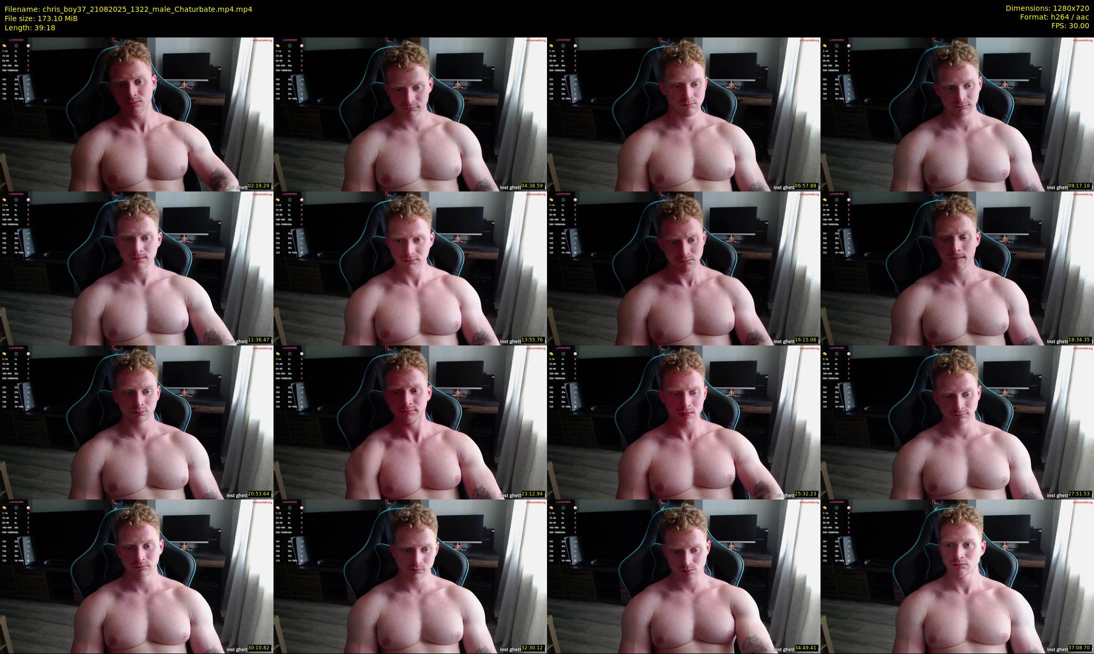 chris_boy37 — 40 minute Chaturbate male cam show recording, 720p, Aug 21, 2025