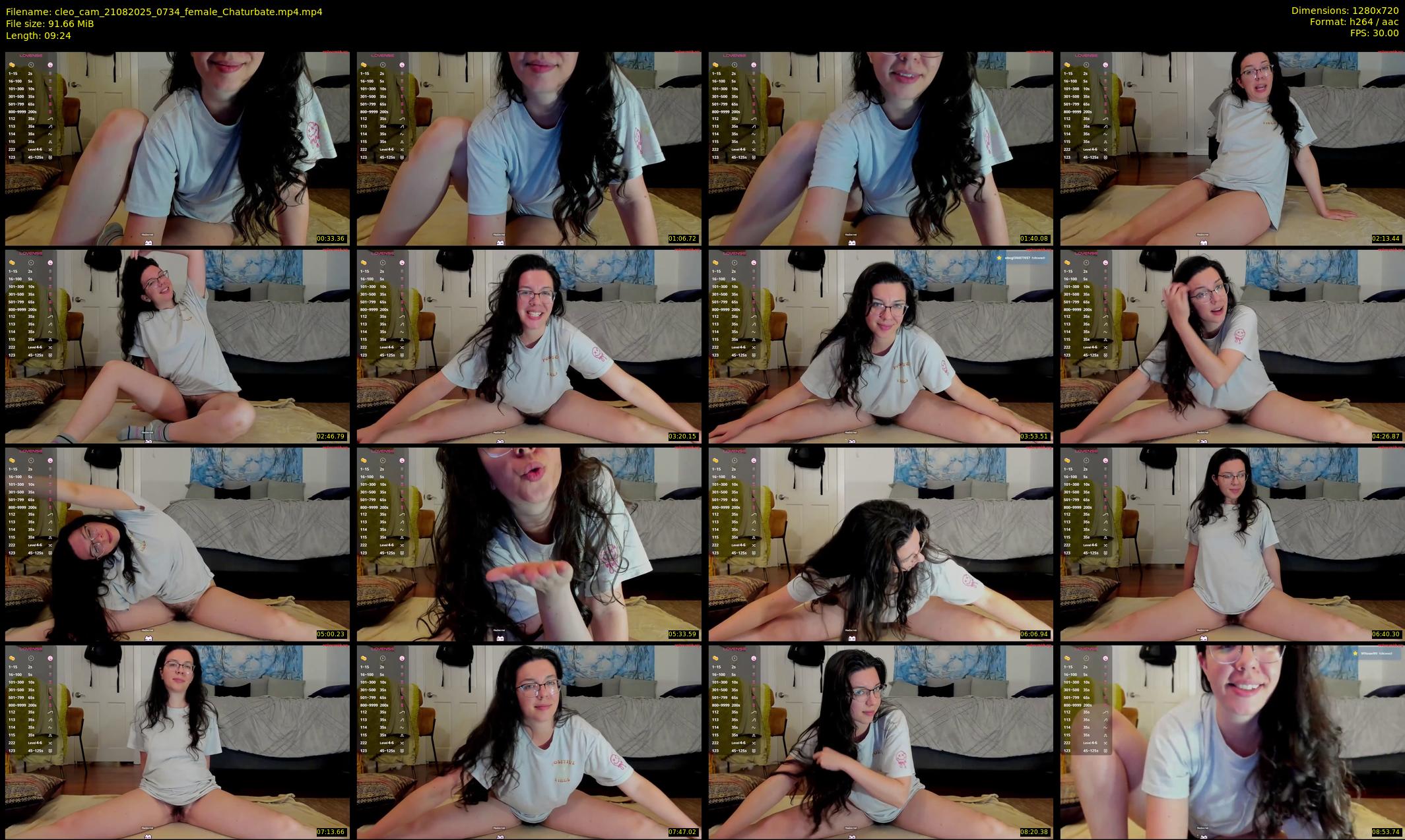 cleo_cam — 10 minute Chaturbate female cam show recording, 720p, Aug 21, 2025