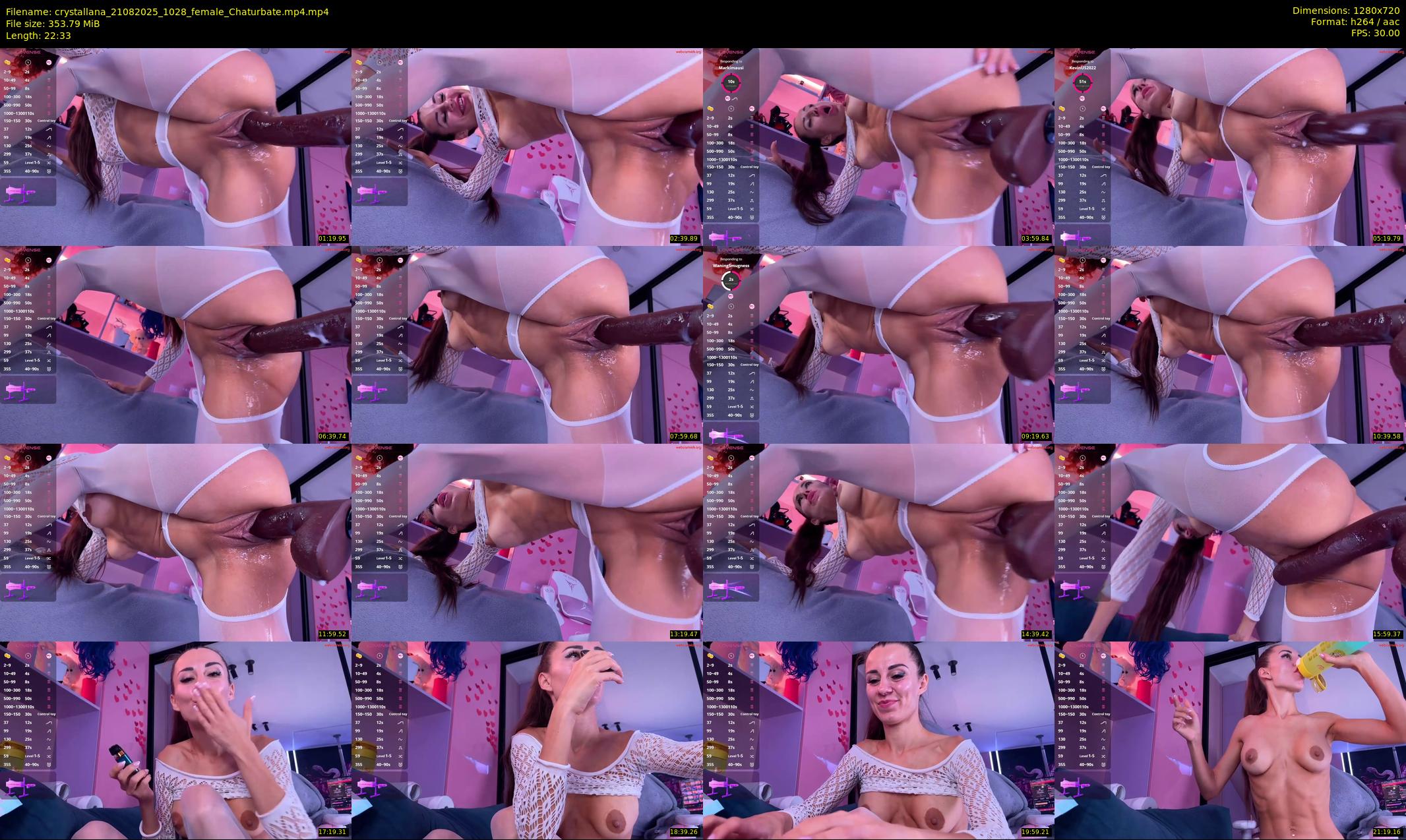 crystallana — 23 minute Chaturbate female cam show recording, 720p, Aug 21, 2025