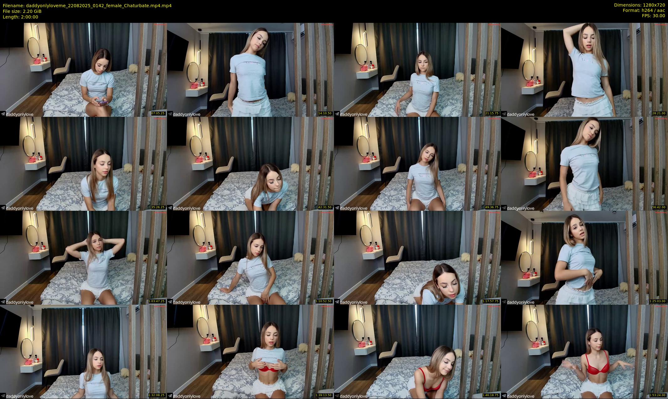 daddyonlyloveme — 120 minute Chaturbate female cam show recording, 720p, Aug 22, 2025