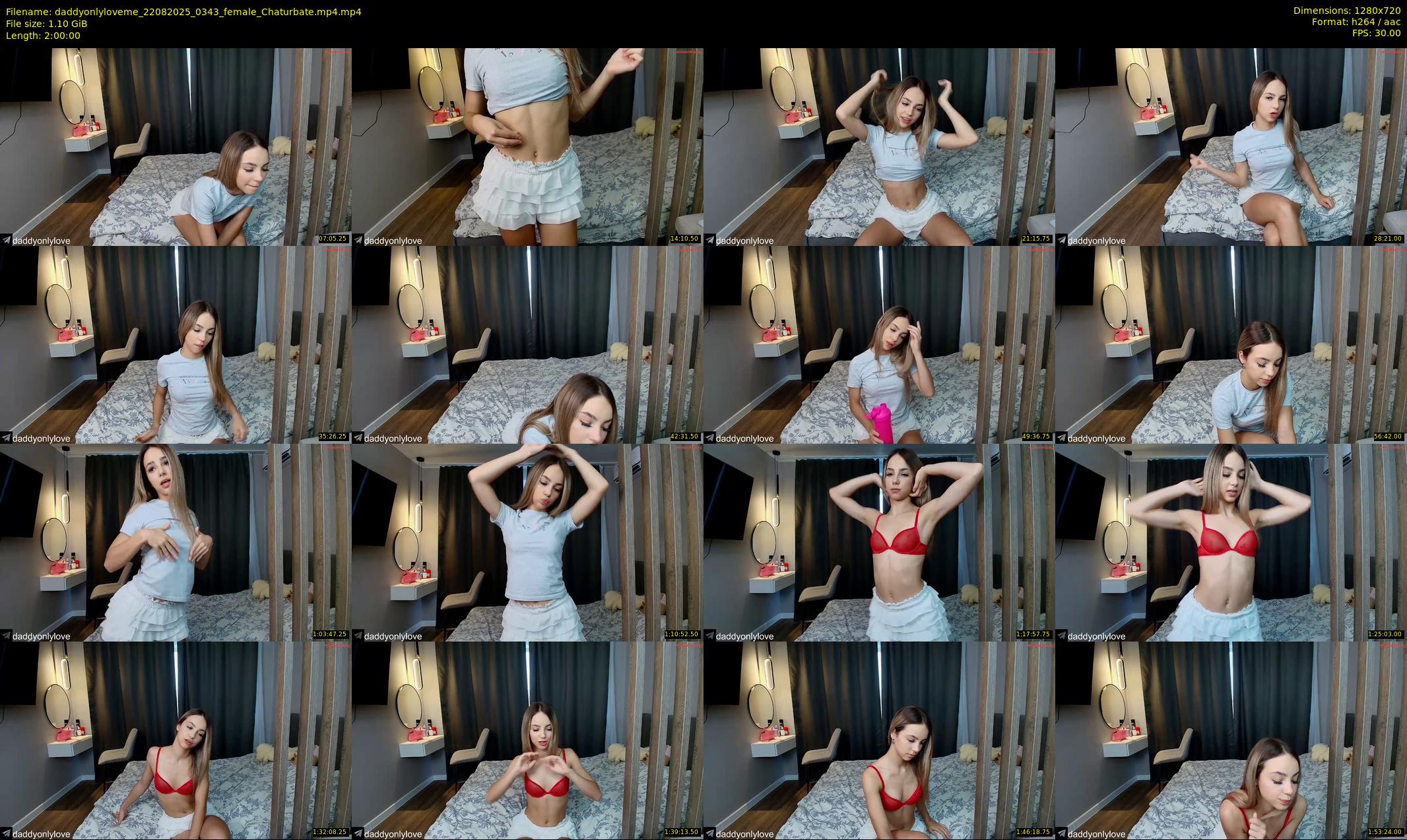daddyonlyloveme — 120 minute Chaturbate female cam show recording, 720p, Aug 22, 2025