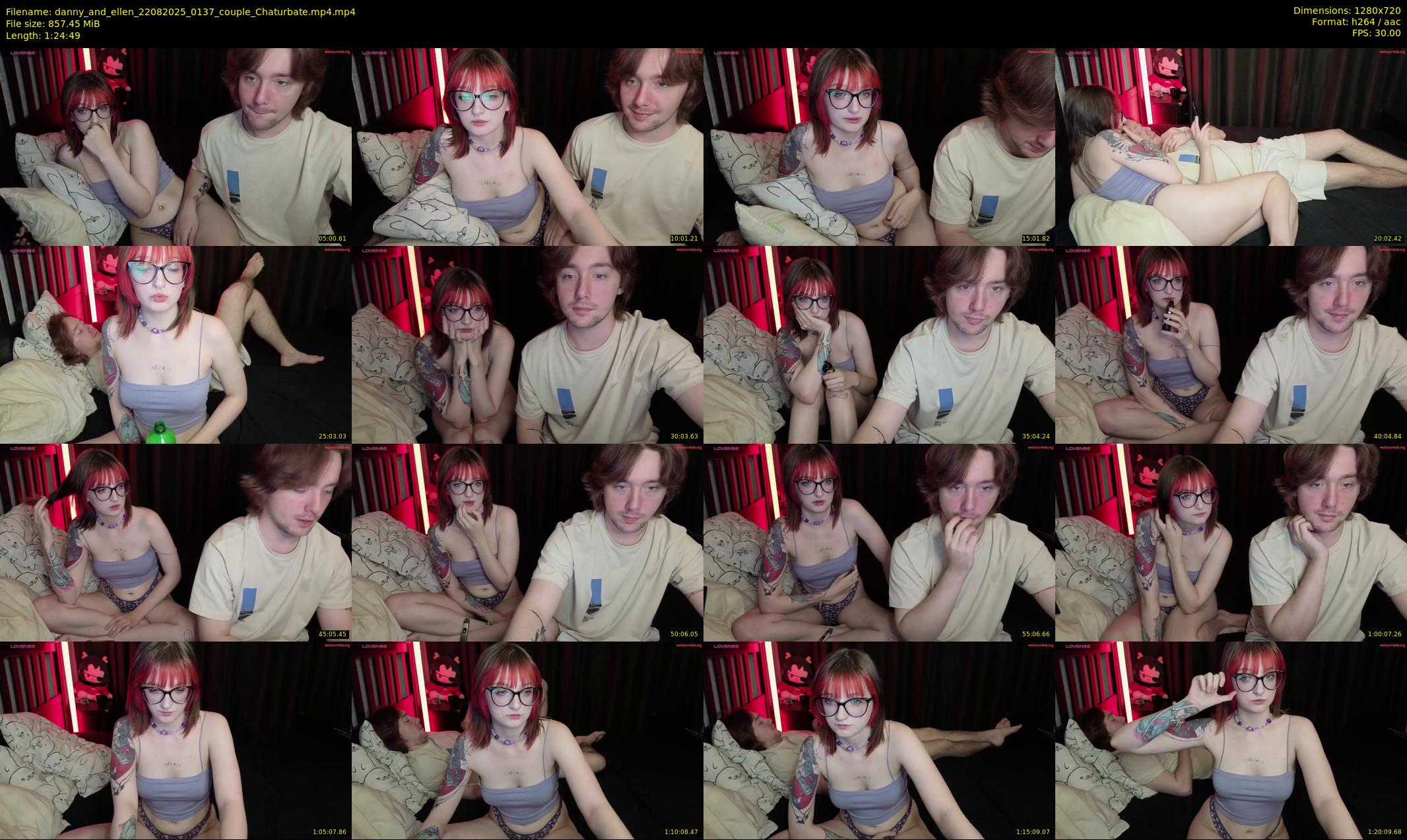 danny_and_ellen — 85 minute Chaturbate couple cam show recording, 720p, Aug 22, 2025