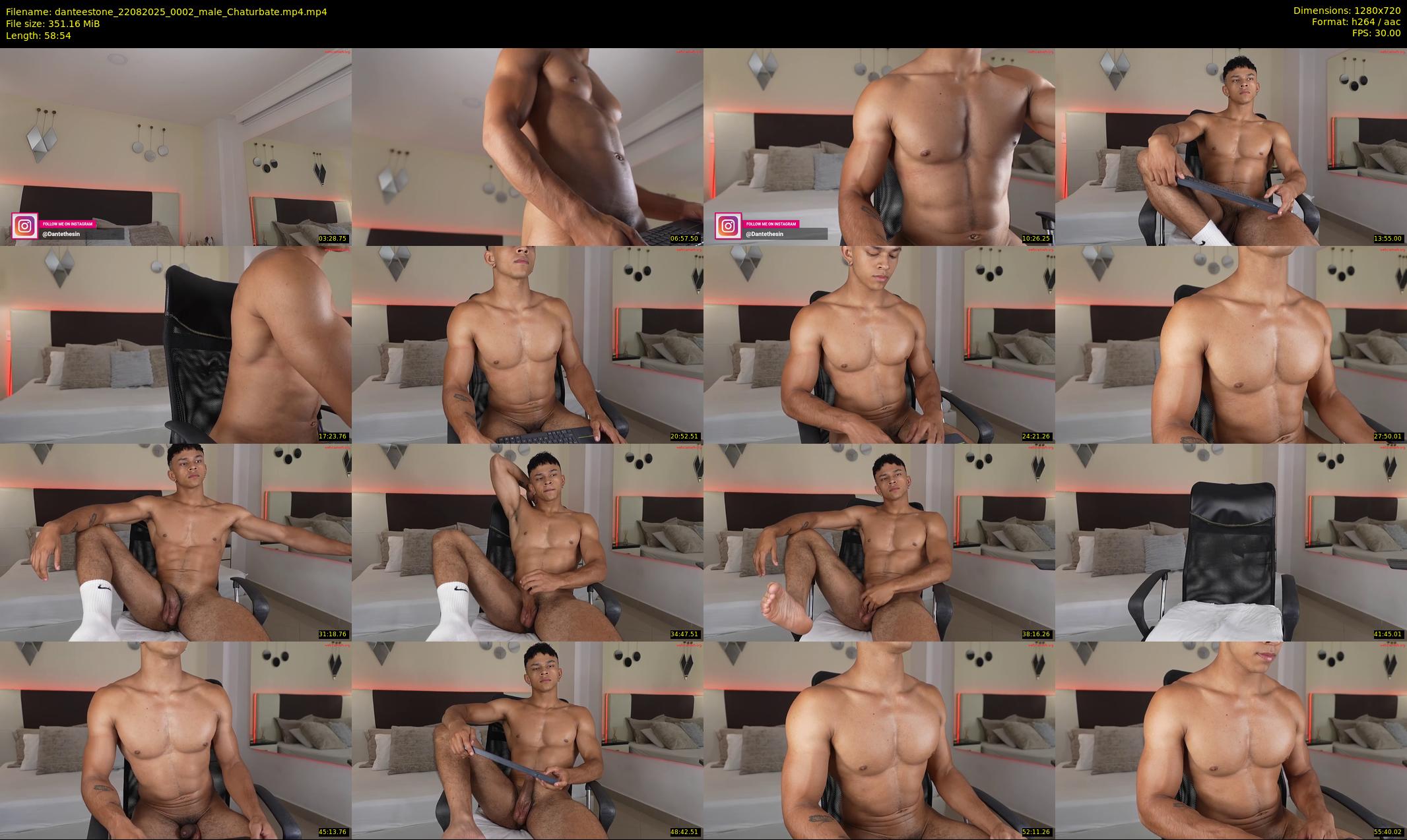 danteestone — 59 minute Chaturbate male cam show recording, 720p, Aug 22, 2025