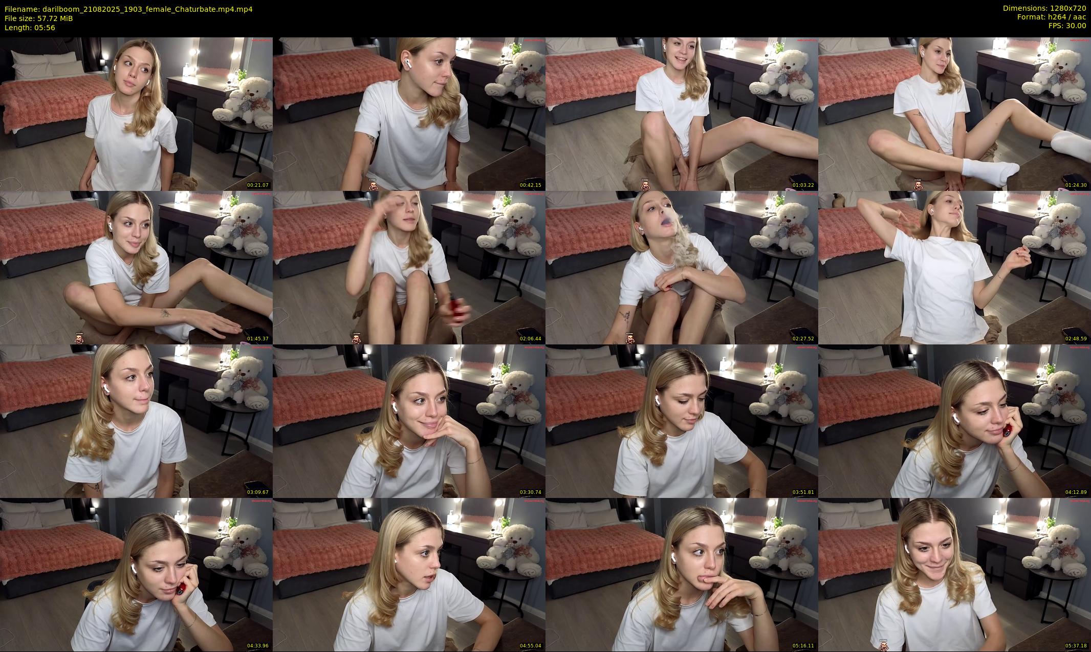 darilboom — 6 minute Chaturbate female cam show recording, 720p, Aug 21, 2025