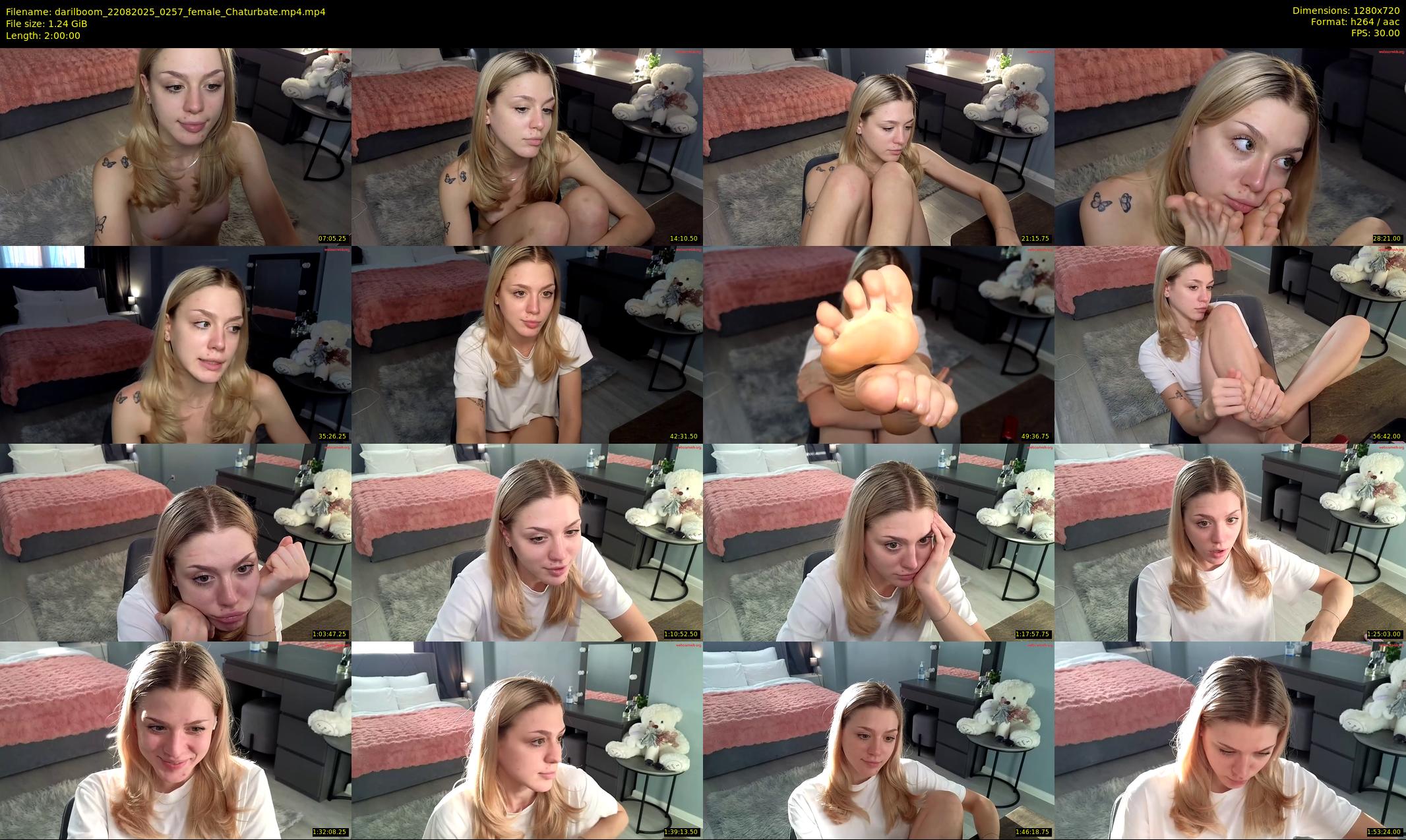 darilboom — 120 minute Chaturbate female cam show recording, 720p, Aug 22, 2025