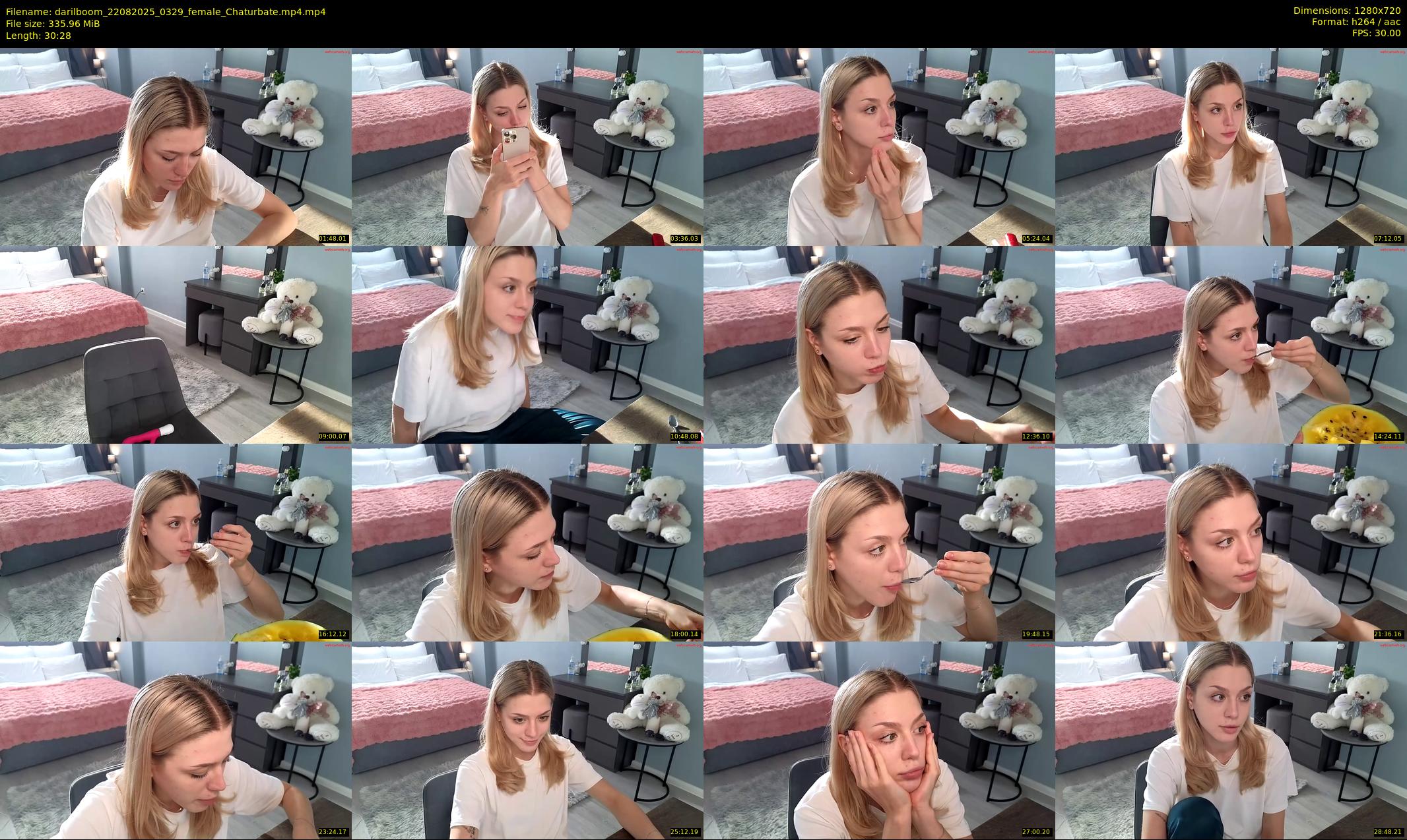 darilboom — 31 minute Chaturbate female cam show recording, 720p, Aug 22, 2025