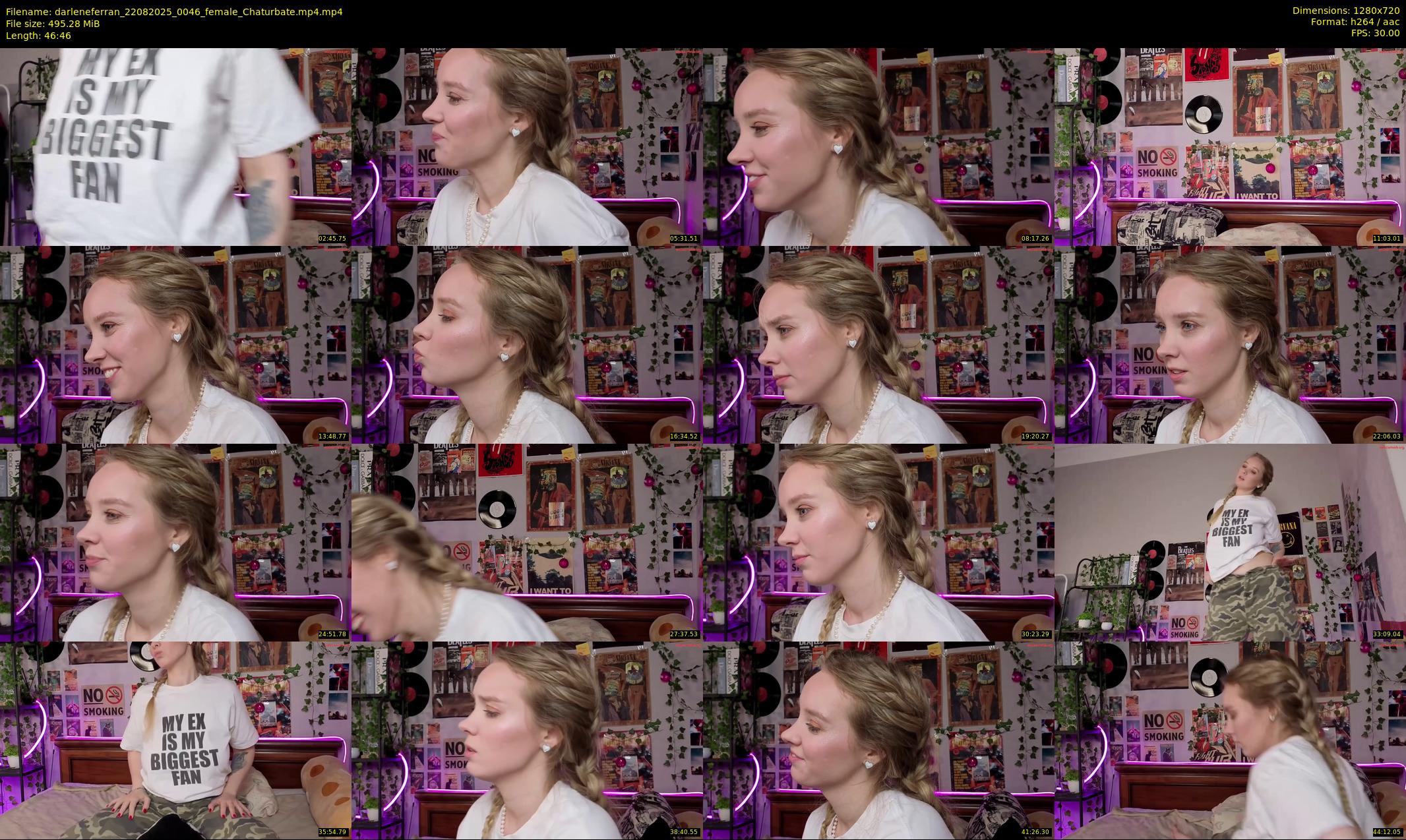 darleneferran — 47 minute Chaturbate female cam show recording, 720p, Aug 22, 2025