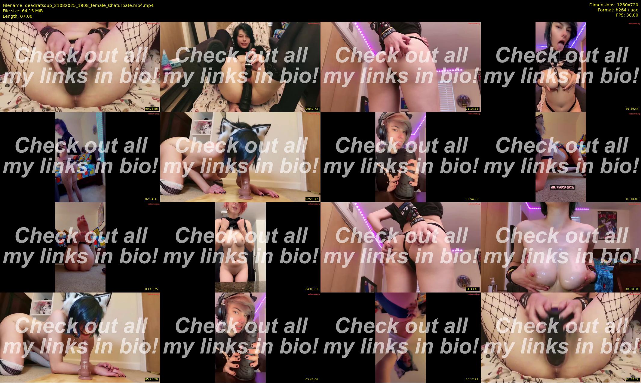 deadratsoup — 7 minute Chaturbate female cam show recording, 720p, Aug 21, 2025