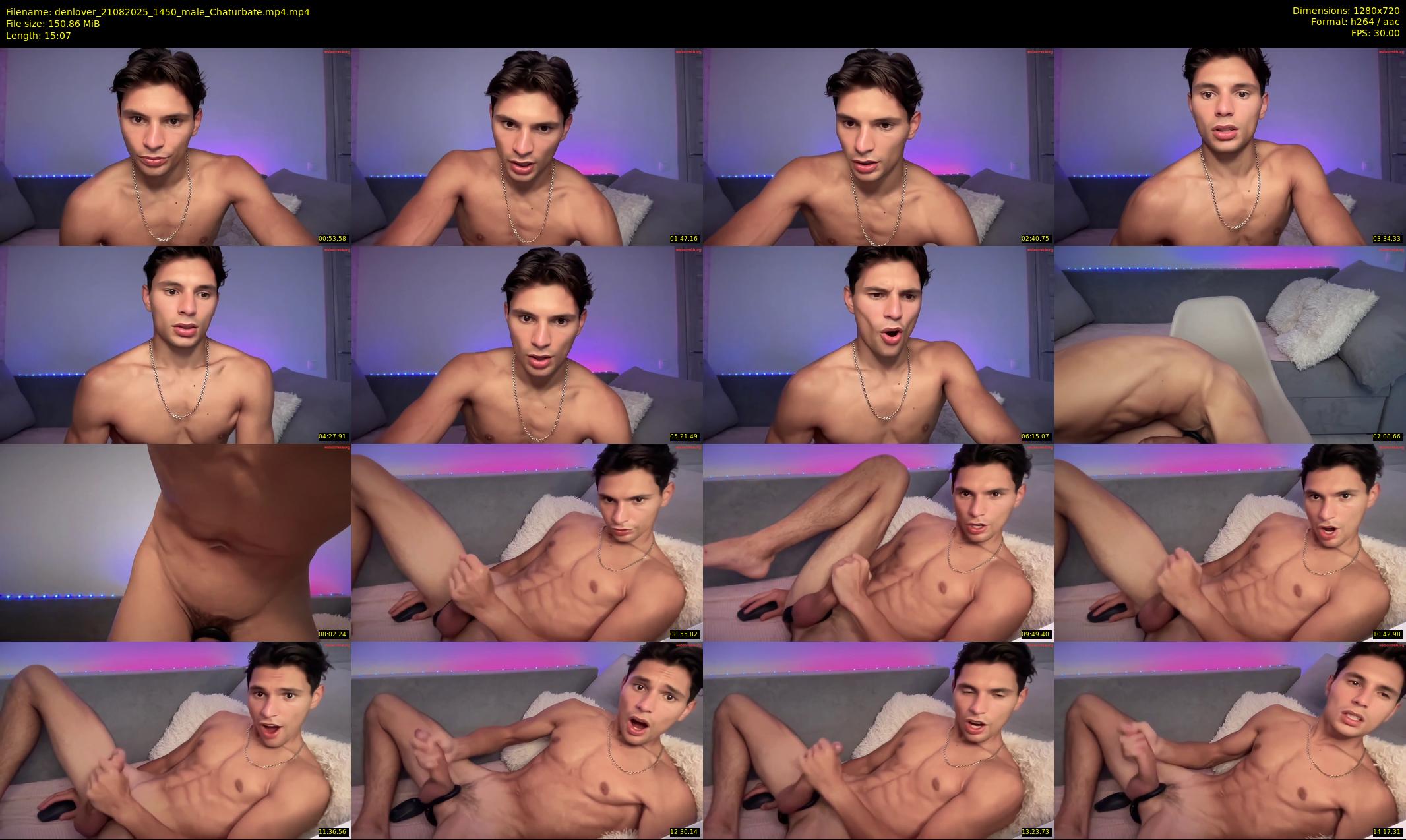 denlover — 16 minute Chaturbate male cam show recording, 720p, Aug 21, 2025