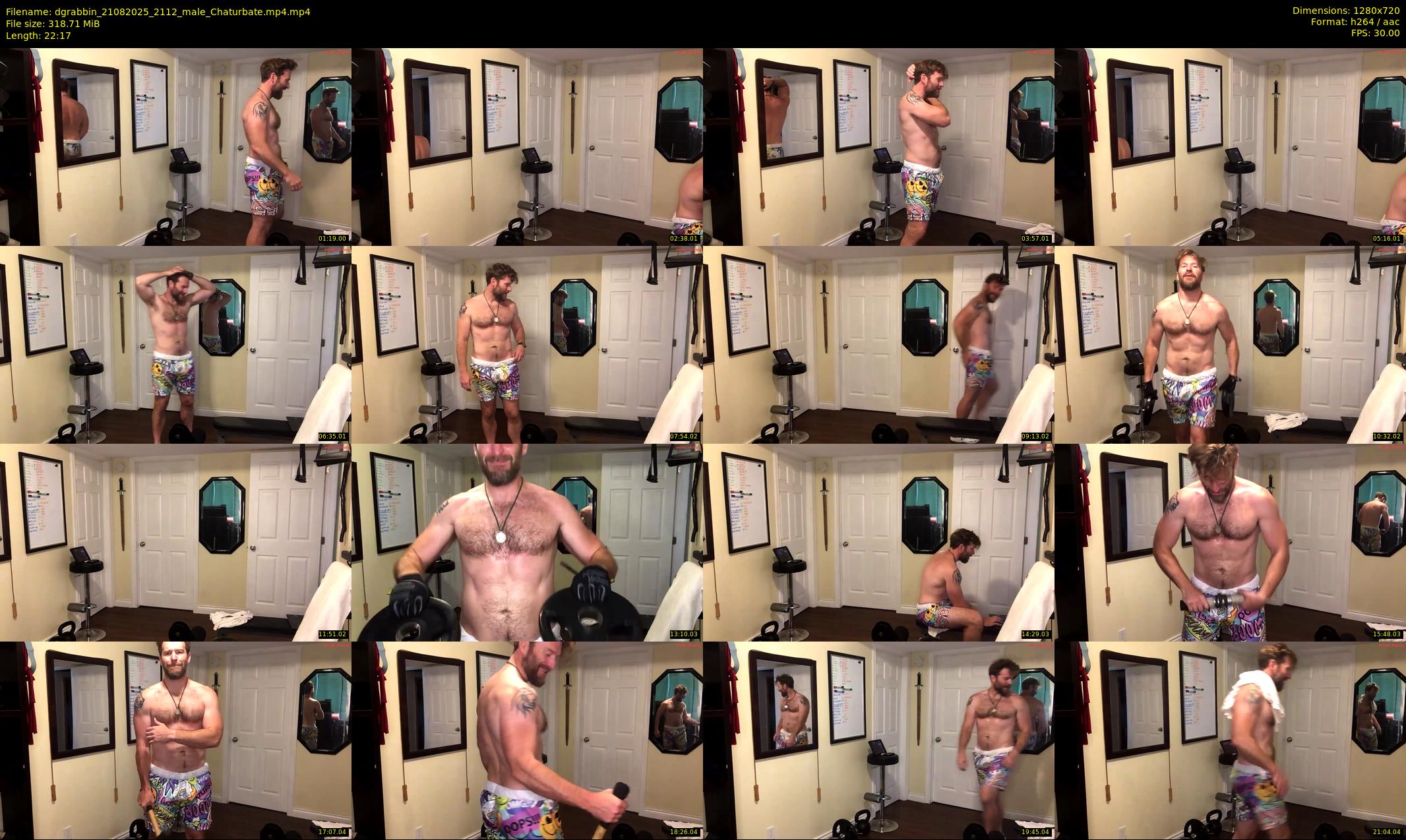 dgrabbin — 23 minute Chaturbate male cam show recording, 720p, Aug 21, 2025